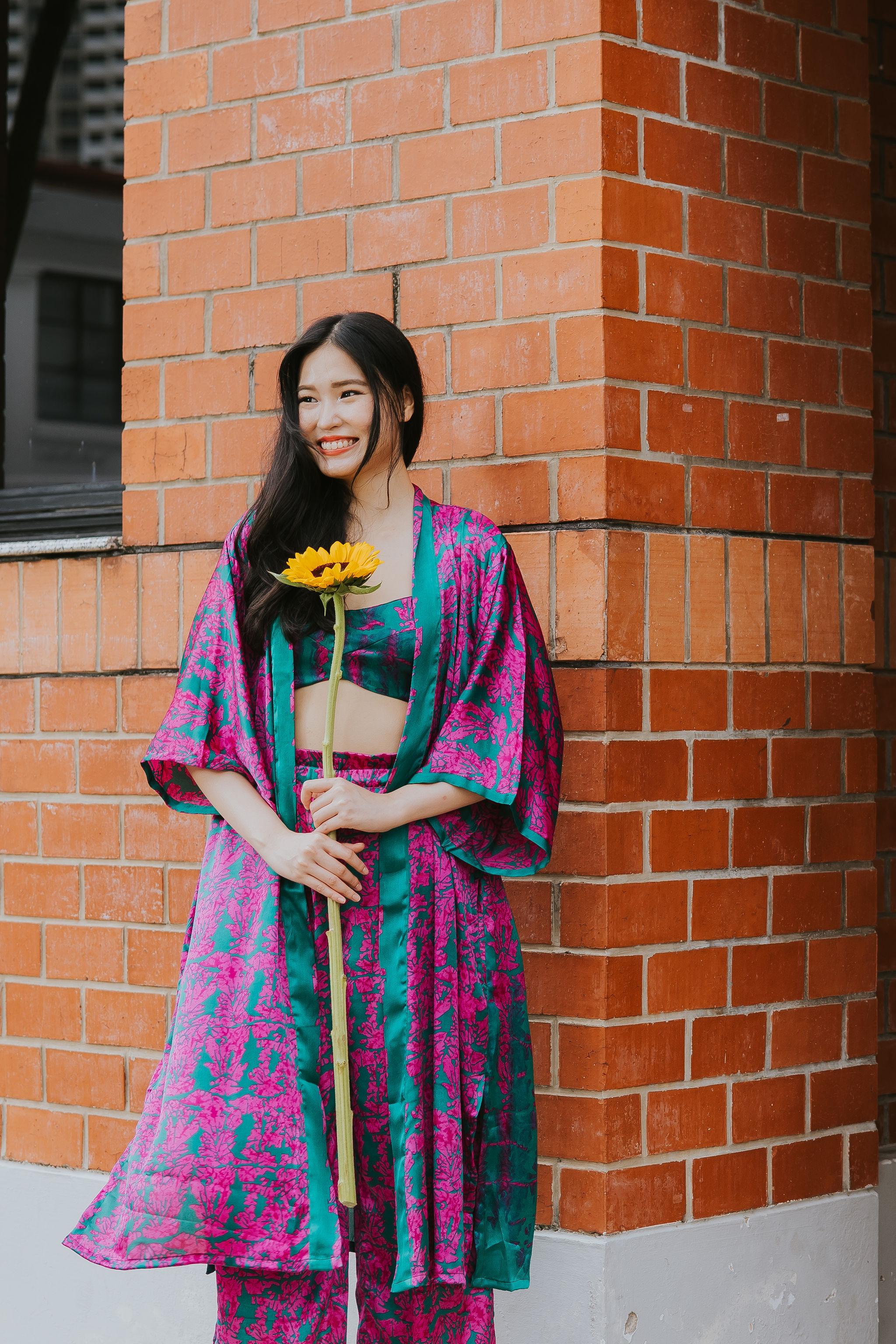 RAJA RANI | Modal Silk Long Kimono