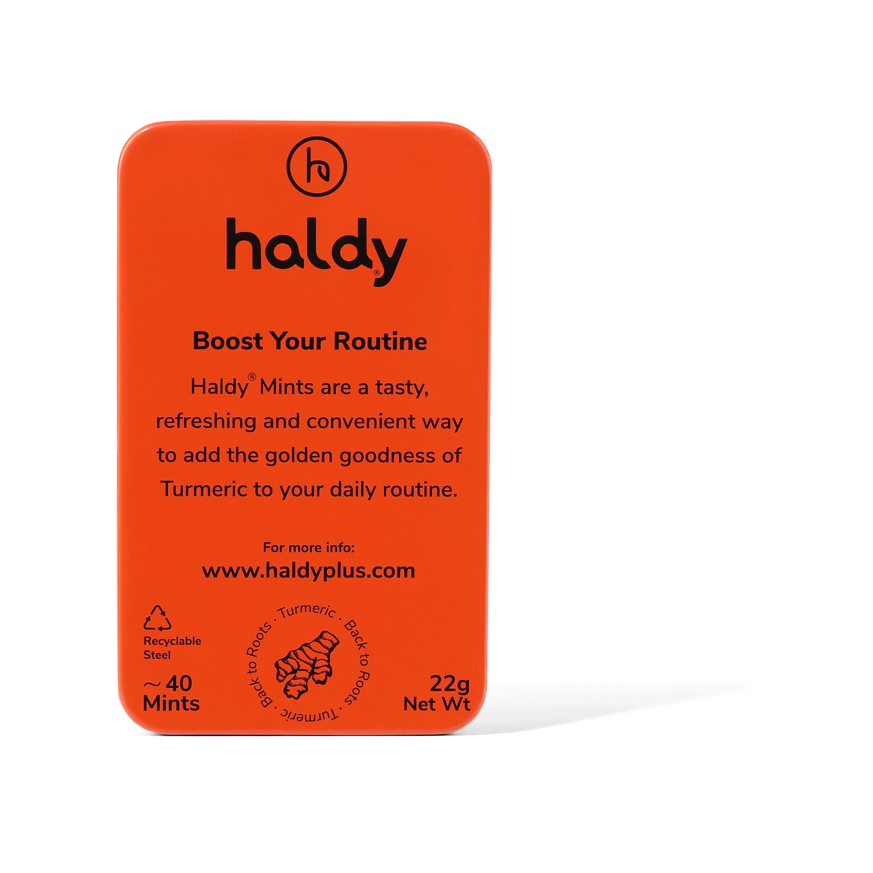 HALDY | Sugarfree Turmeric Mints - Lemon (Single Pack)