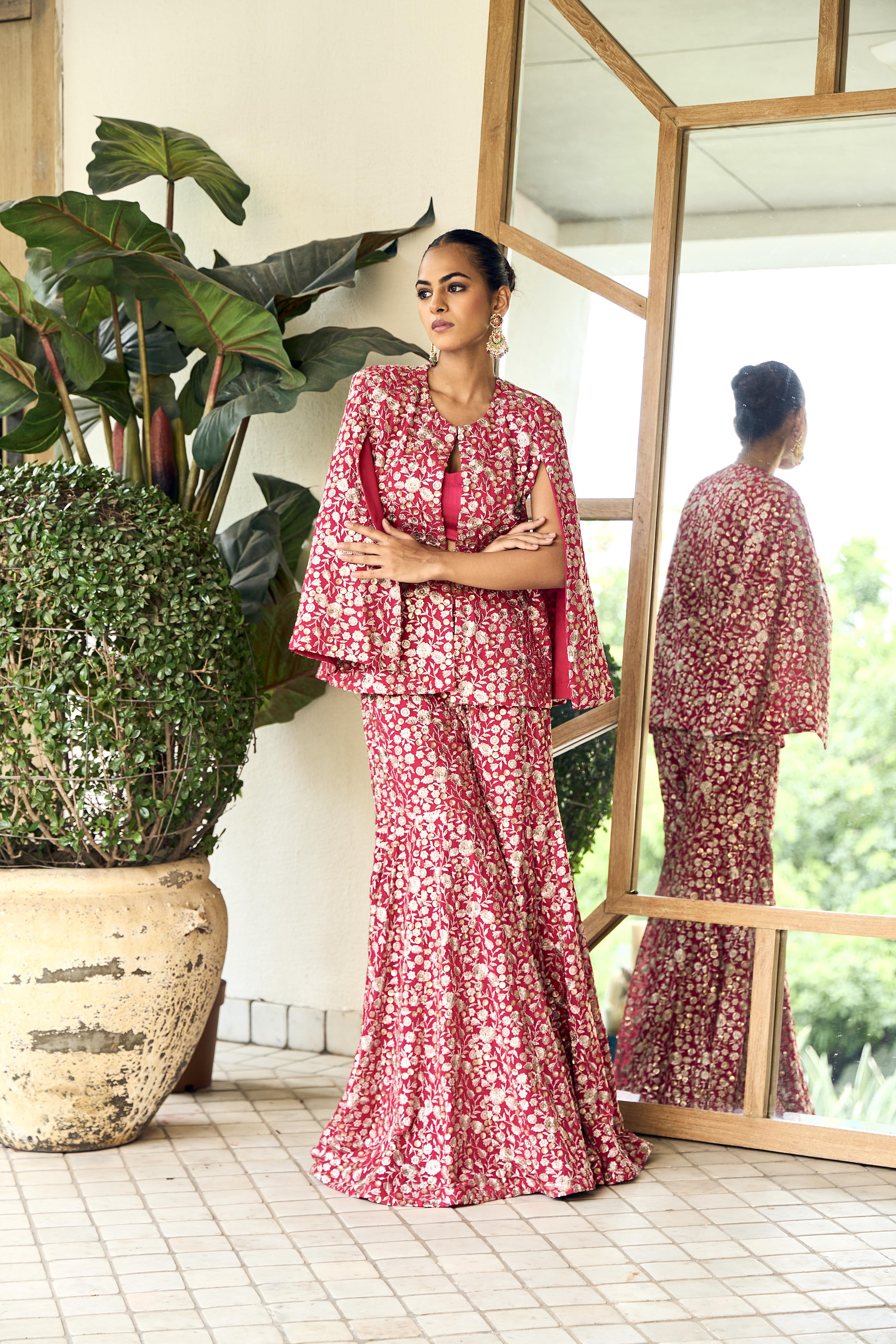 DIVAS CLOSET | Embroidered Flower Co-ord Set