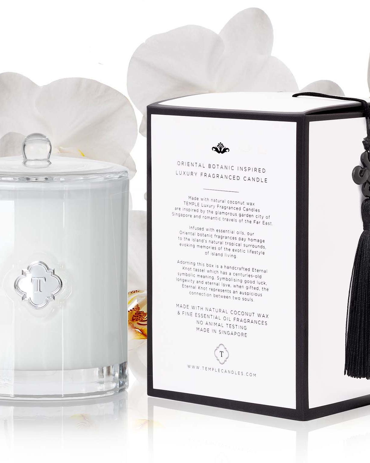 TEMPLE CANDLES | Luxury Fragranced Candle - Singapore Orchid