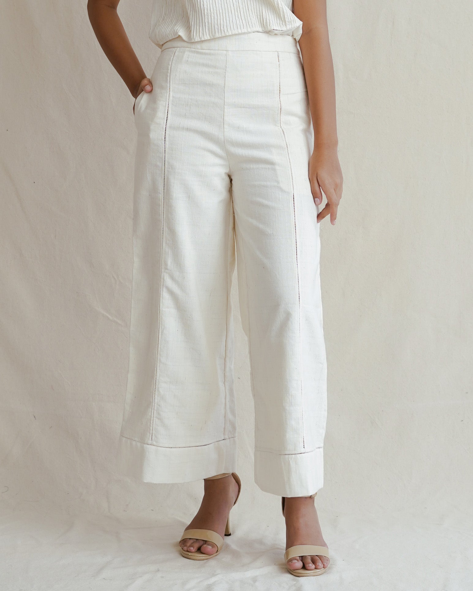 SUKKHA CITTA | KAPAS - Hemstitched Wide Leg Pants