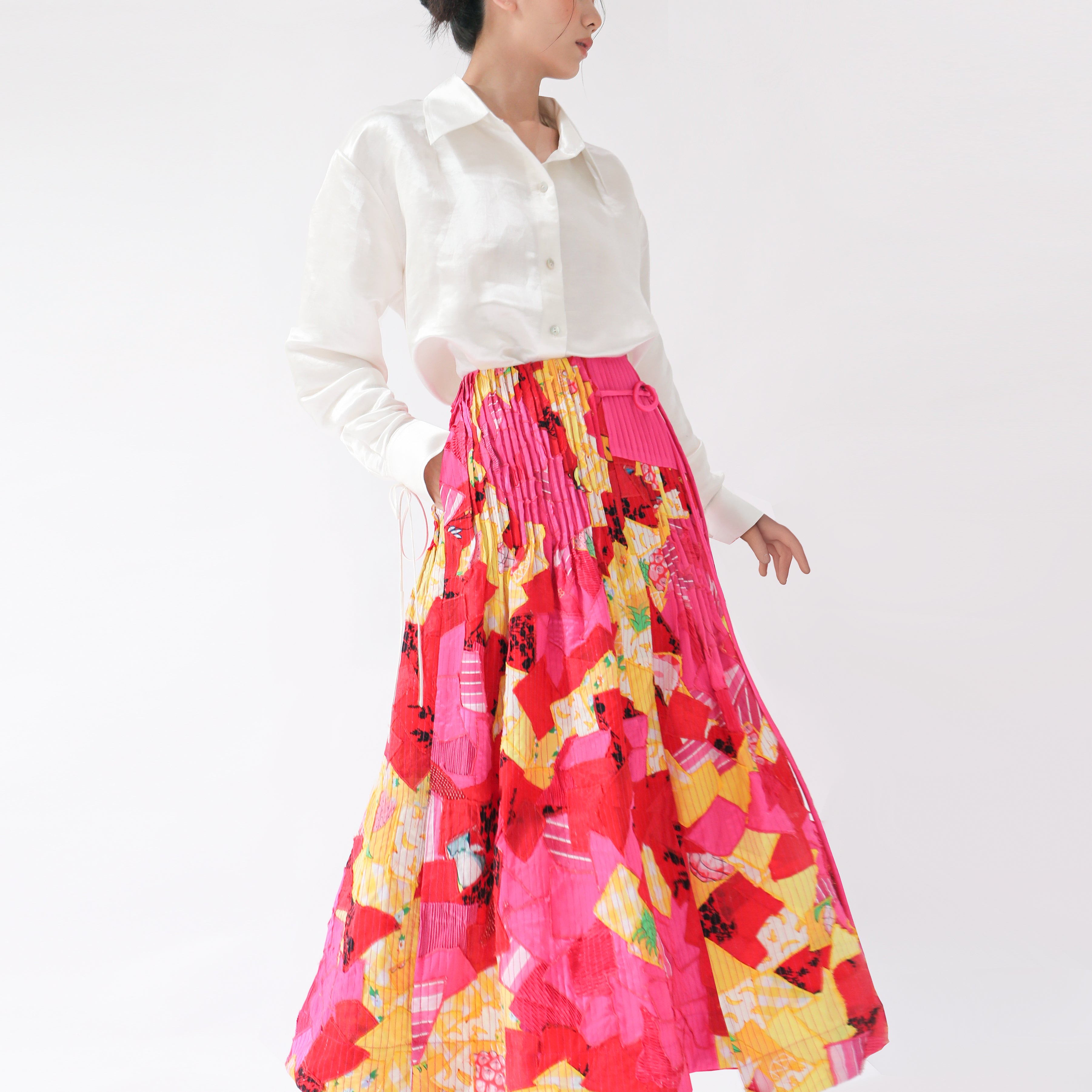 KHAAR | March Flower Midi Skirt
