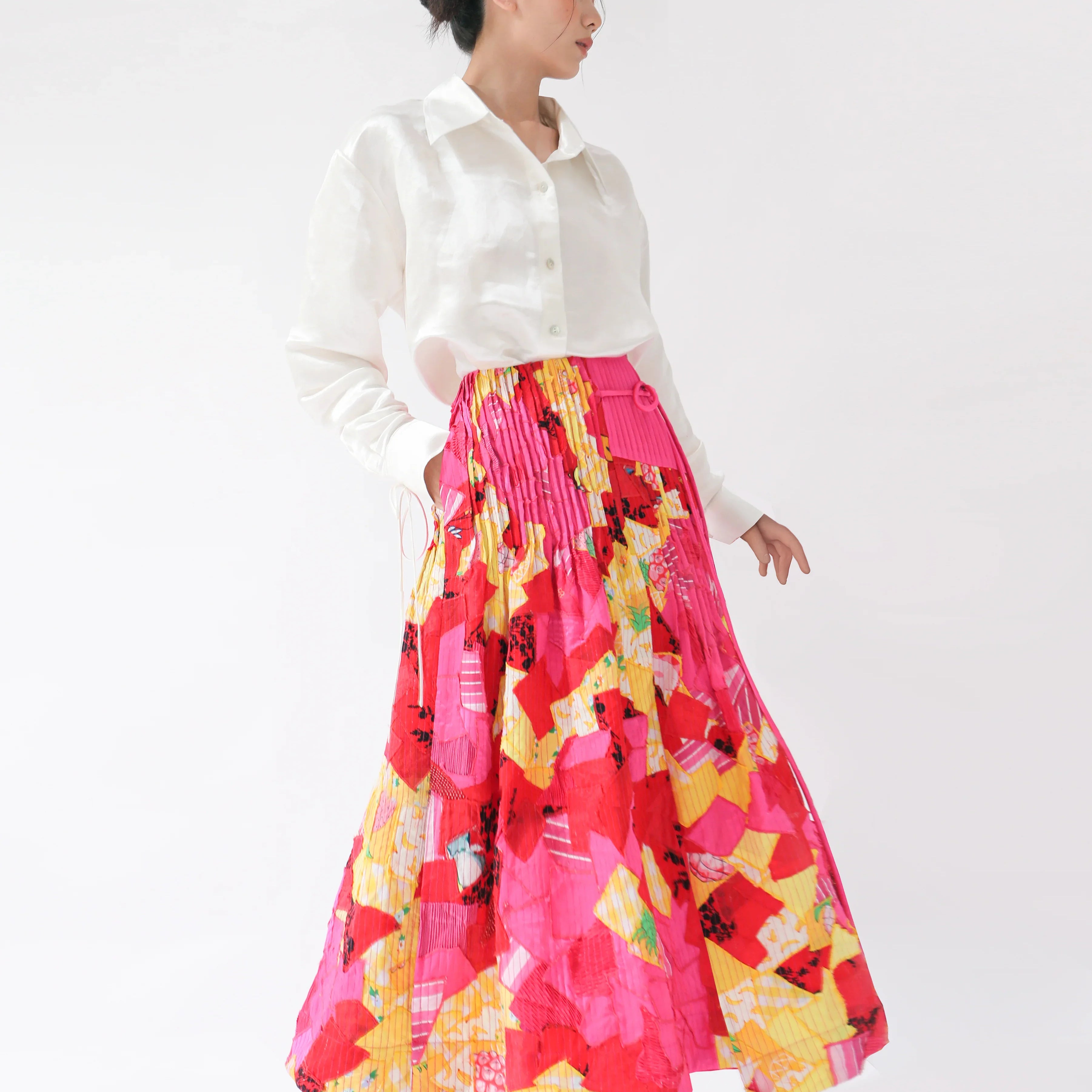 KHAAR | March Flower Midi Skirt