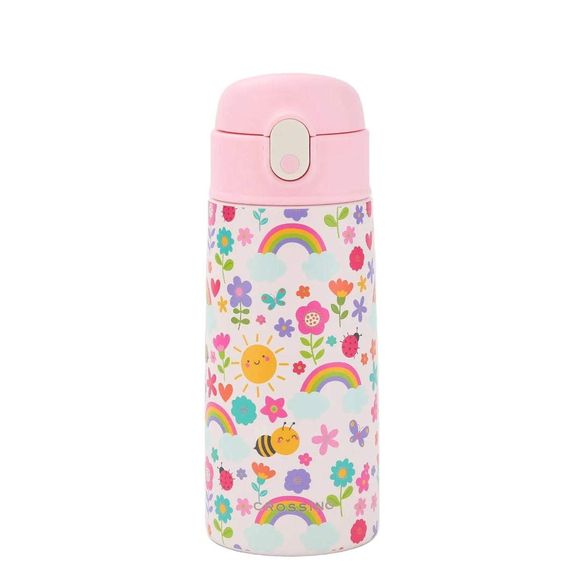 CROSSING | 400ml S/S 316 Kids' Insulated Water Bottle w/ Sipper Silicone Straw