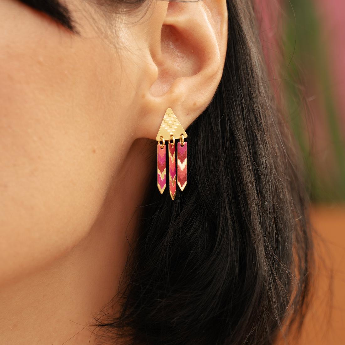 EMBRACE JEWELLERY | Chevron Tassel Earrings