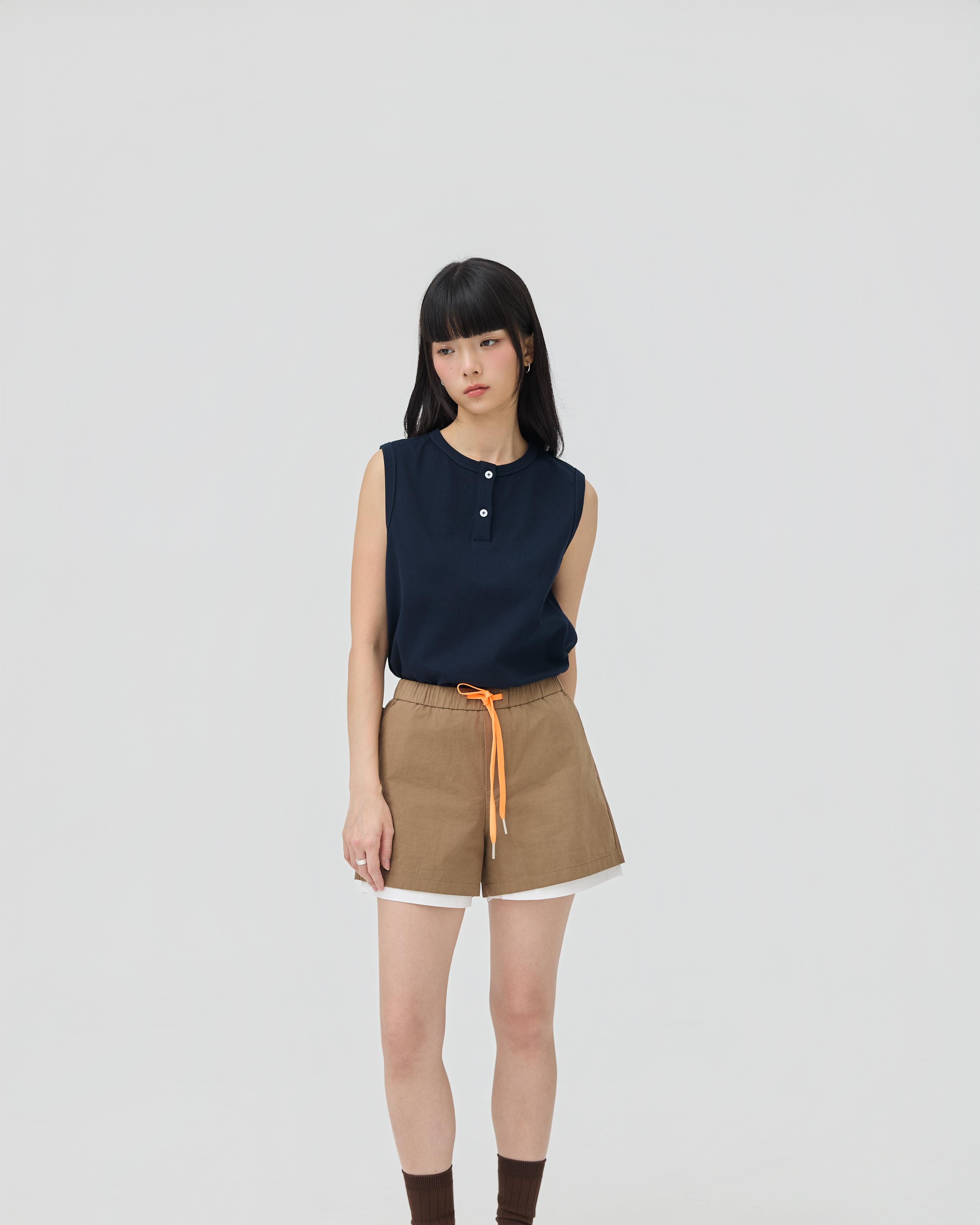 3EIGHTH | Futae Shorts In Sandstone