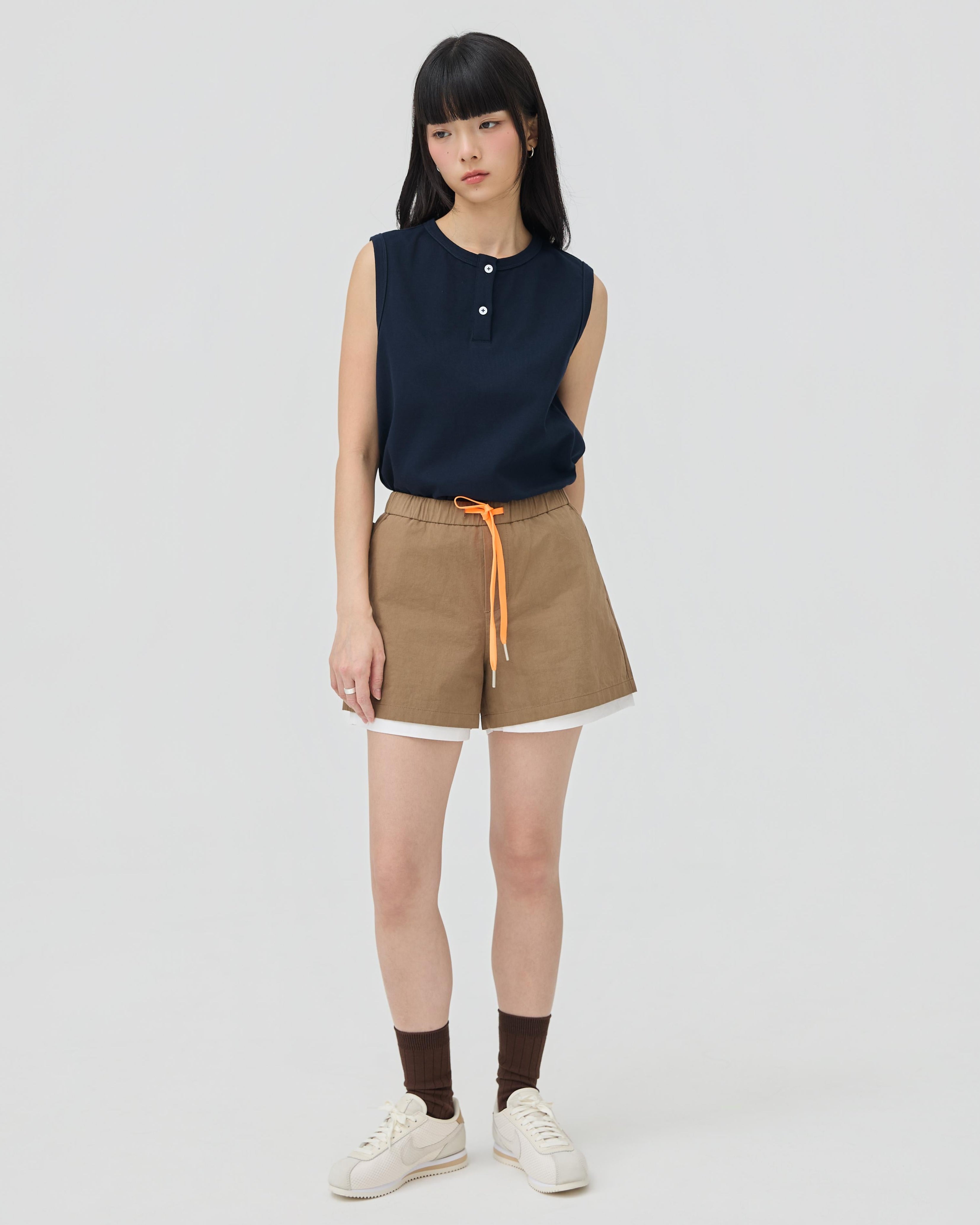 3EIGHTH | Futae Shorts In Sandstone