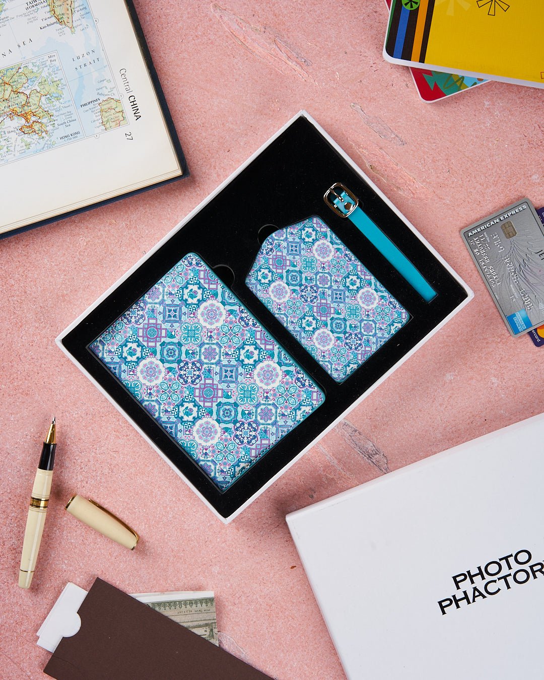 PHOTO PHACTORY | Passport Covers and Travel Tag Set - Peranakan Tiles
