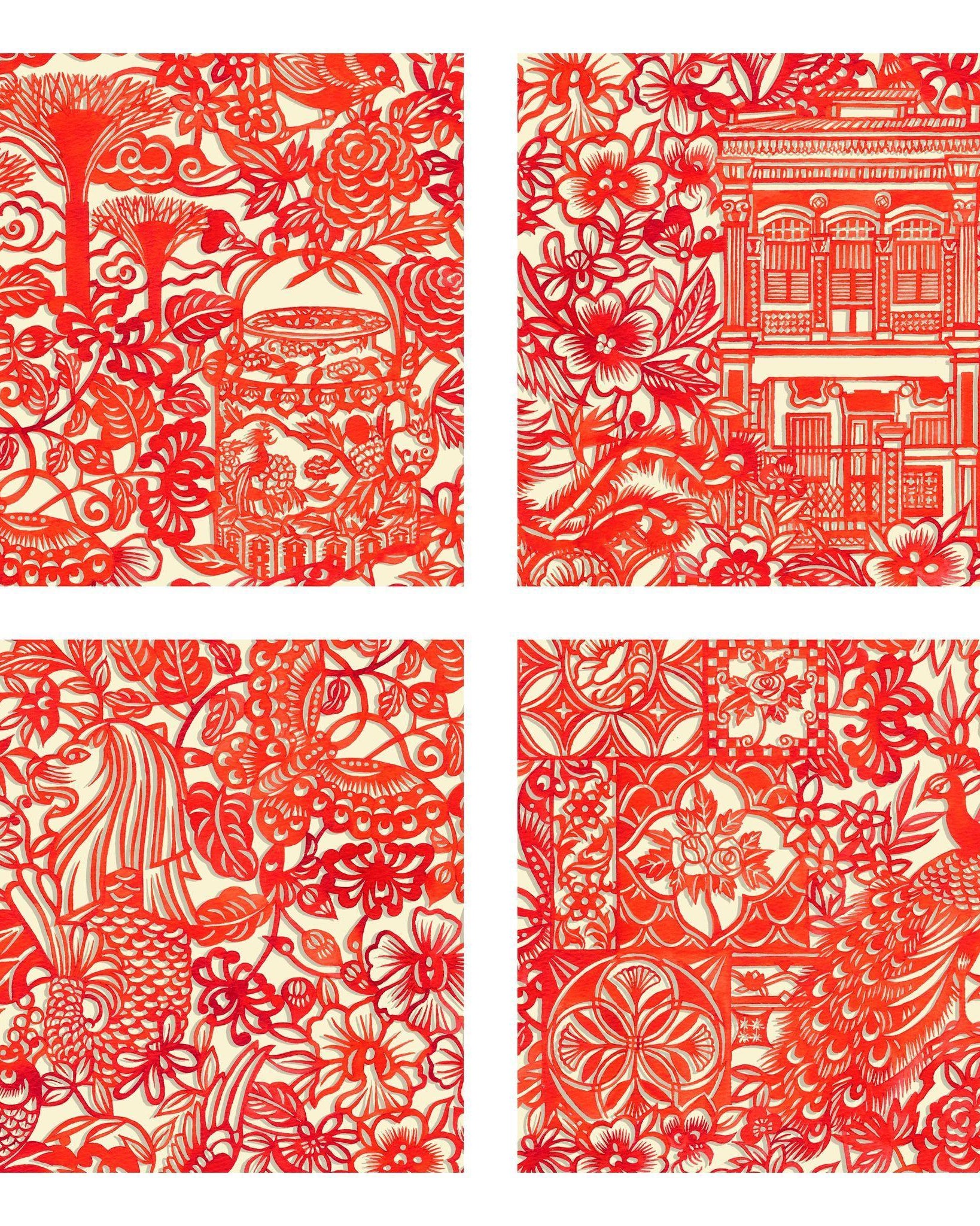 SINGLAPA | Singapore Papercut Coaster