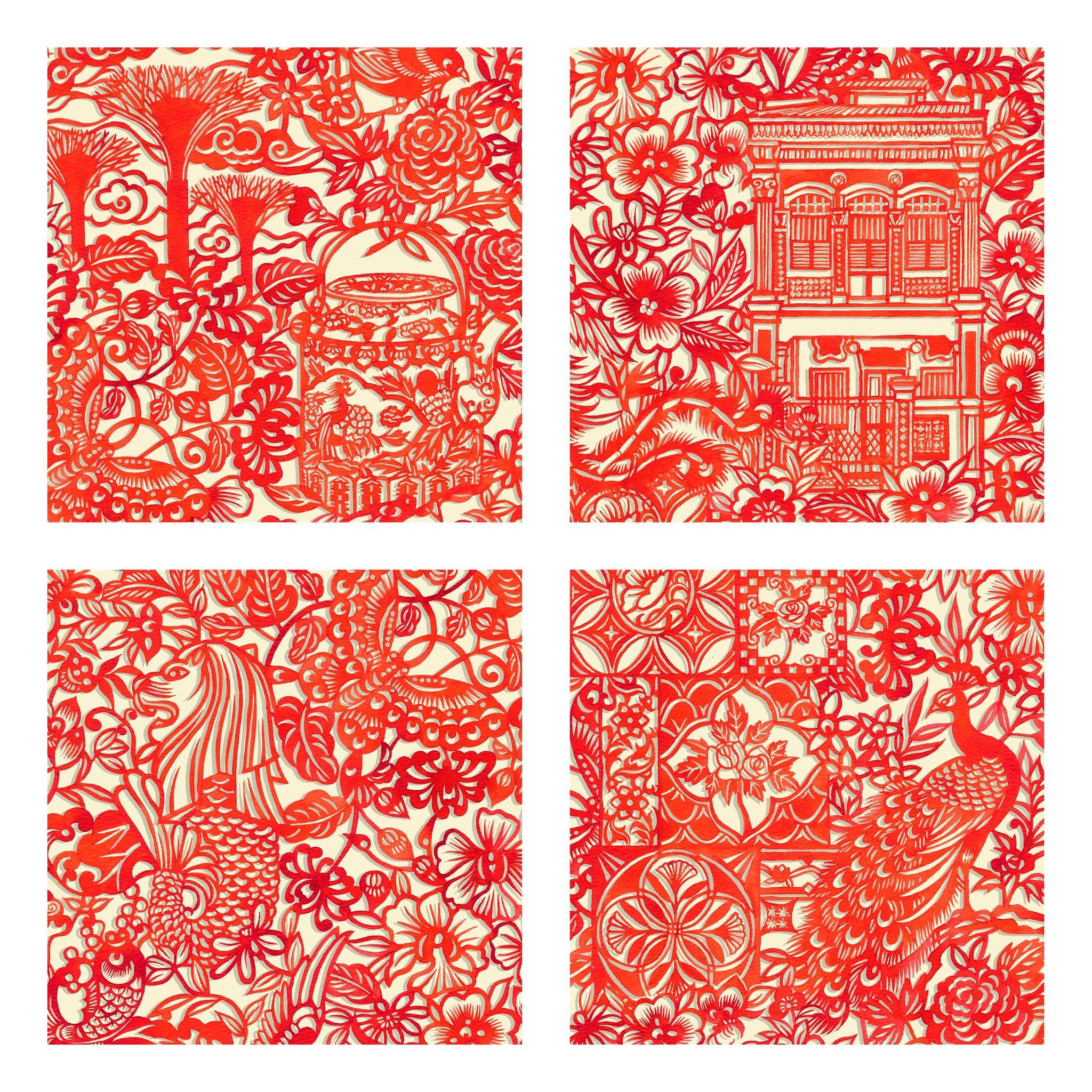 SINGLAPA | Singapore Papercut Coaster