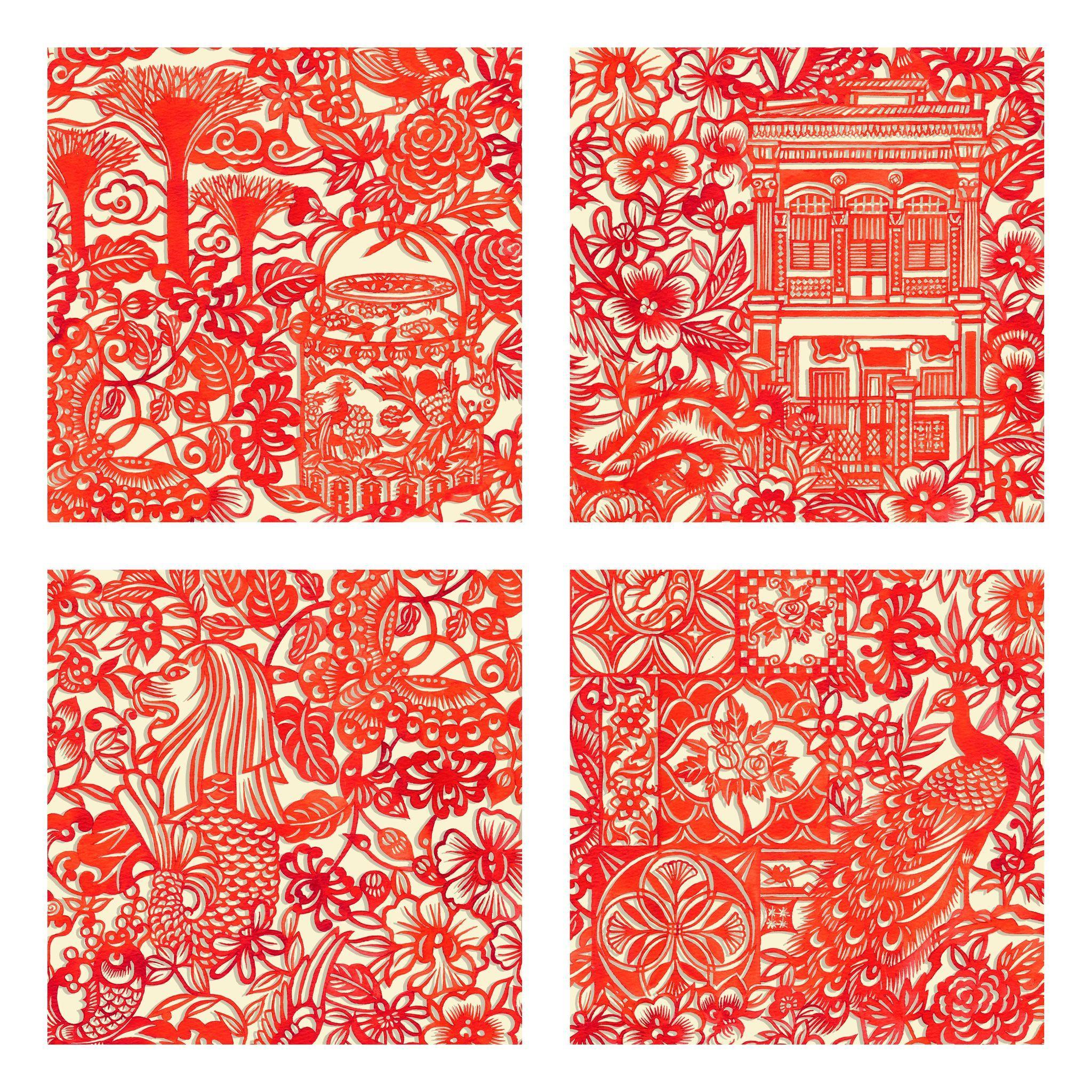 SINGLAPA | Singapore Papercut Coaster