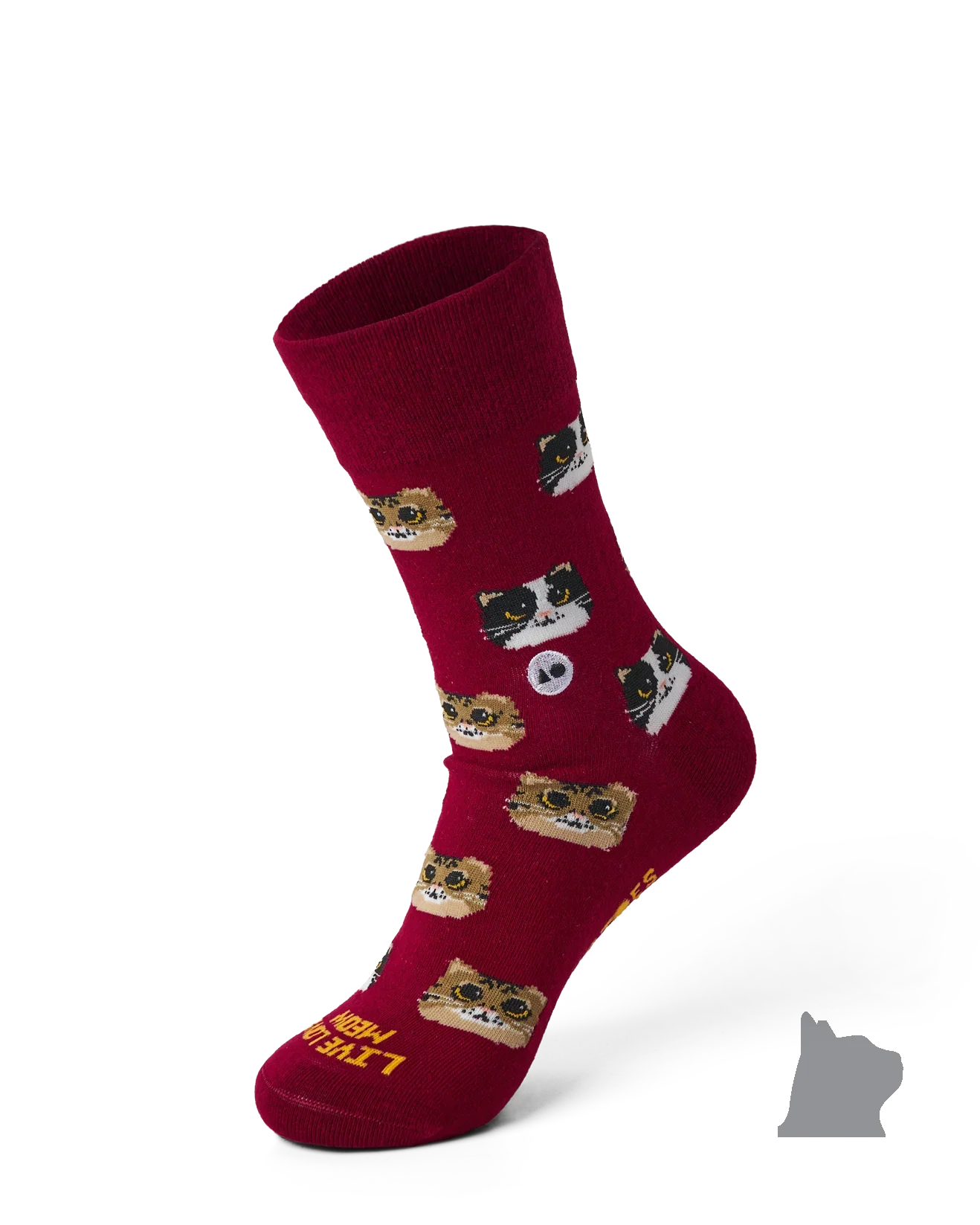 TALKING TOES | Big-Eyed Kitten Sock