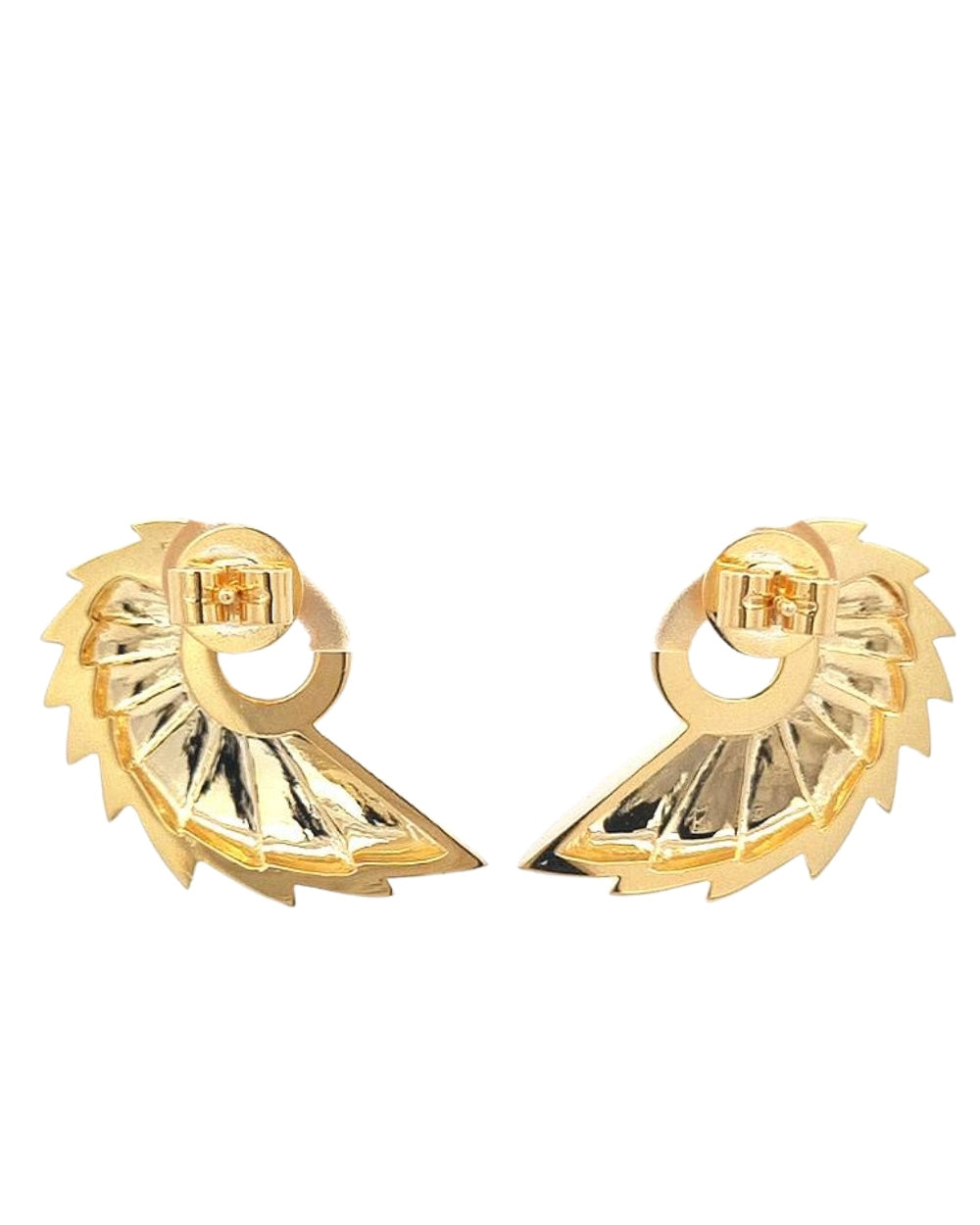 CREATIVE JEWELLERY STUDIO | Pink Sapphire "Music of the Sea" 18k Gold Plated Silver Earrings by Glow ByM