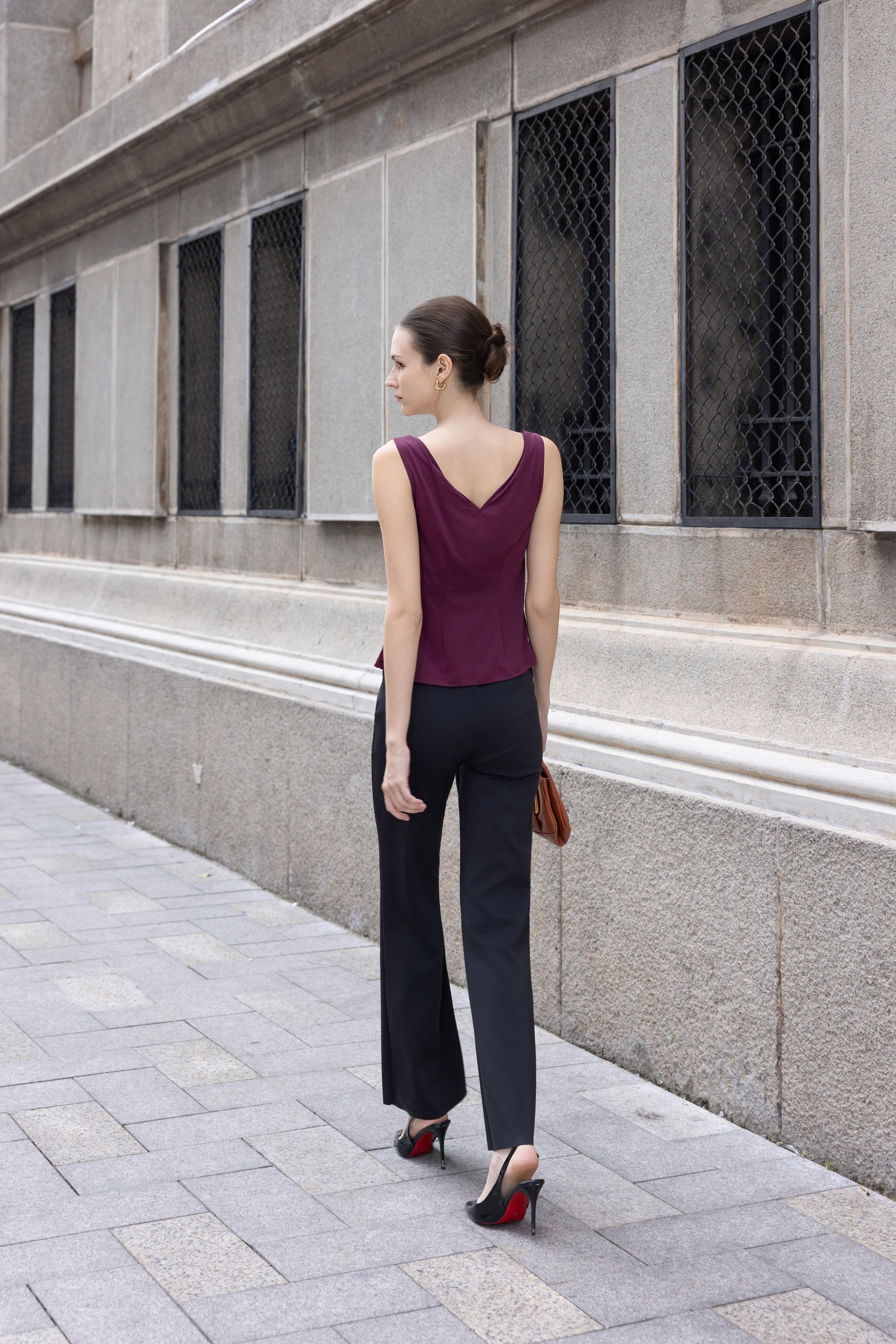 AS INTENDED | Anka Top In Oxblood