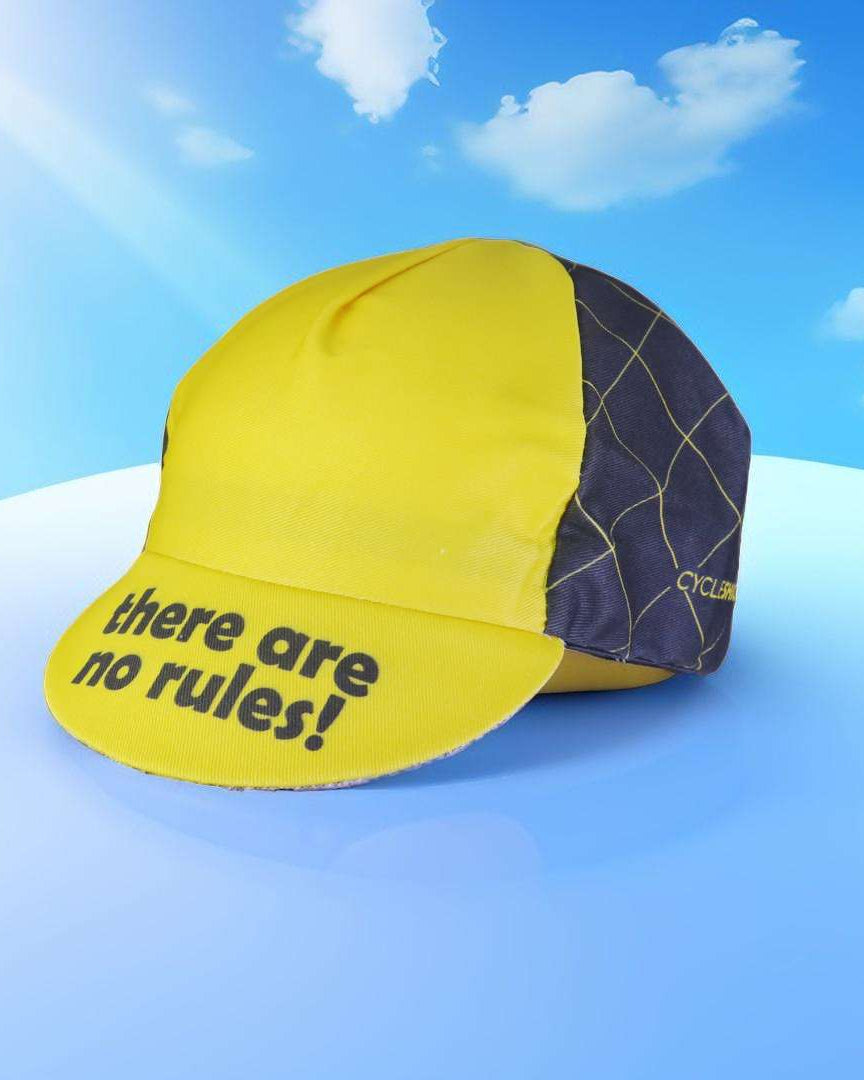 A DESIGN BY TAKACHYA | Cycling Cap - Googly Eyes Checkered Yellow
