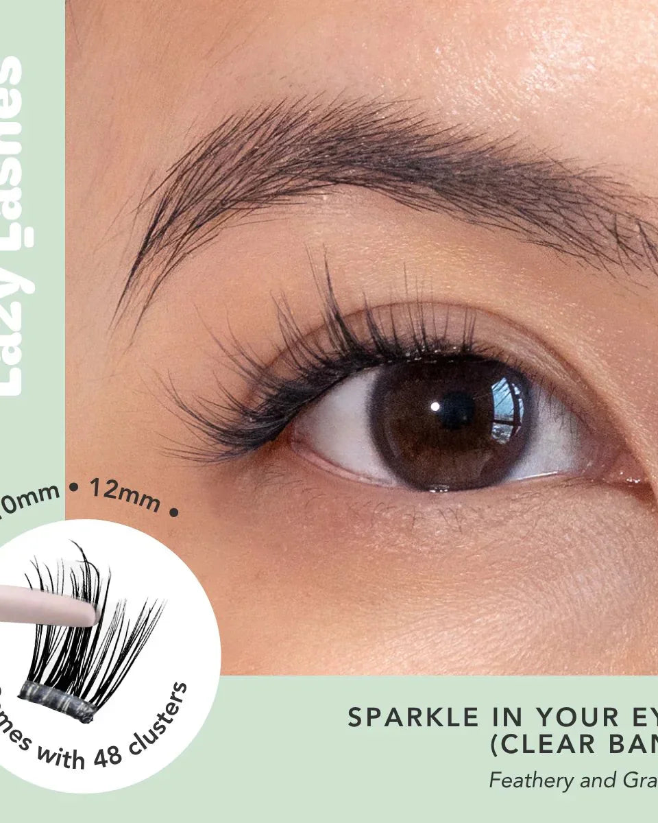 NODSPARK | Clear Band Everyday Sparkle In Your Eyes Lazy Lashes
