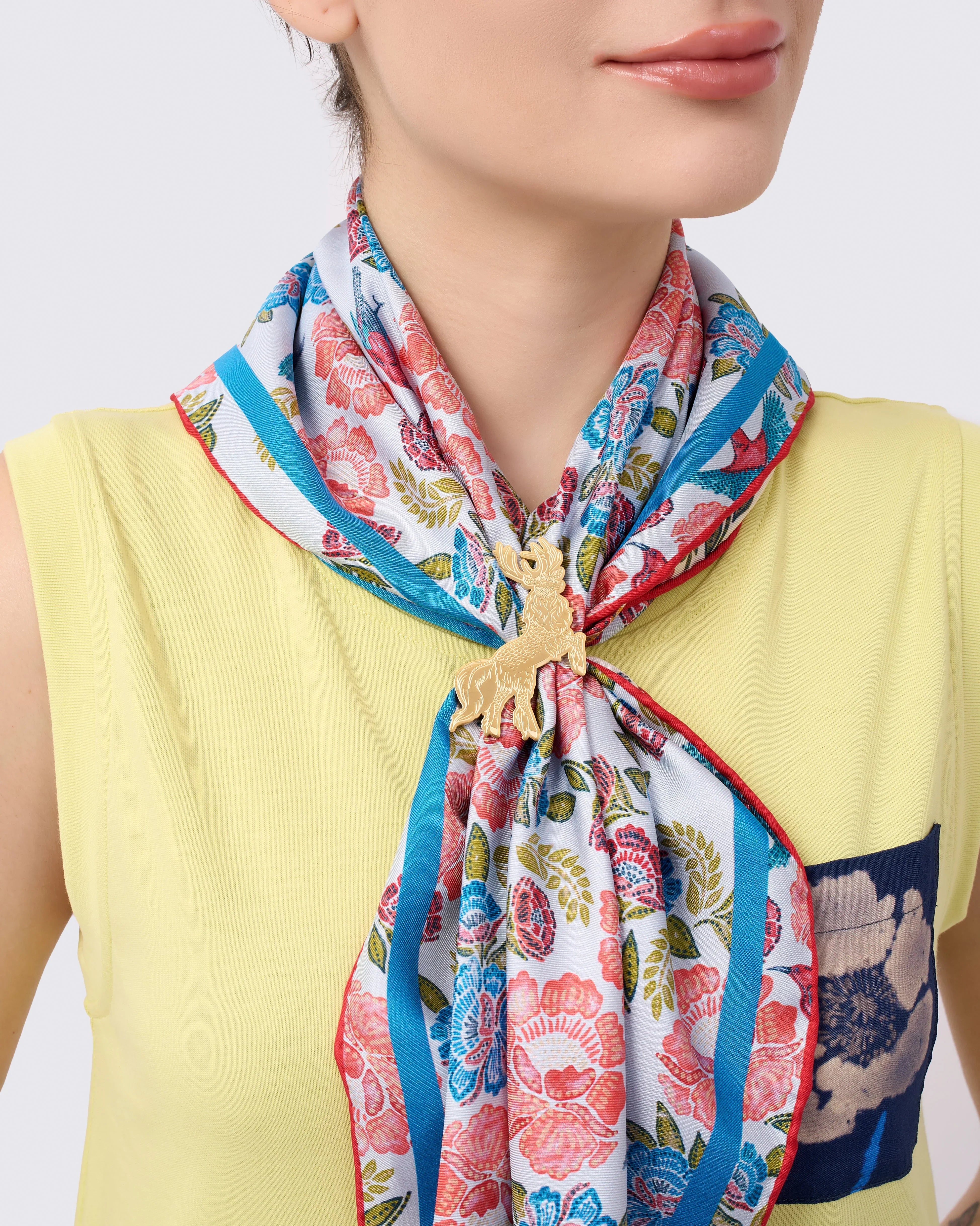 STUDIO QILING | Courbette Scarf Ring Gold
