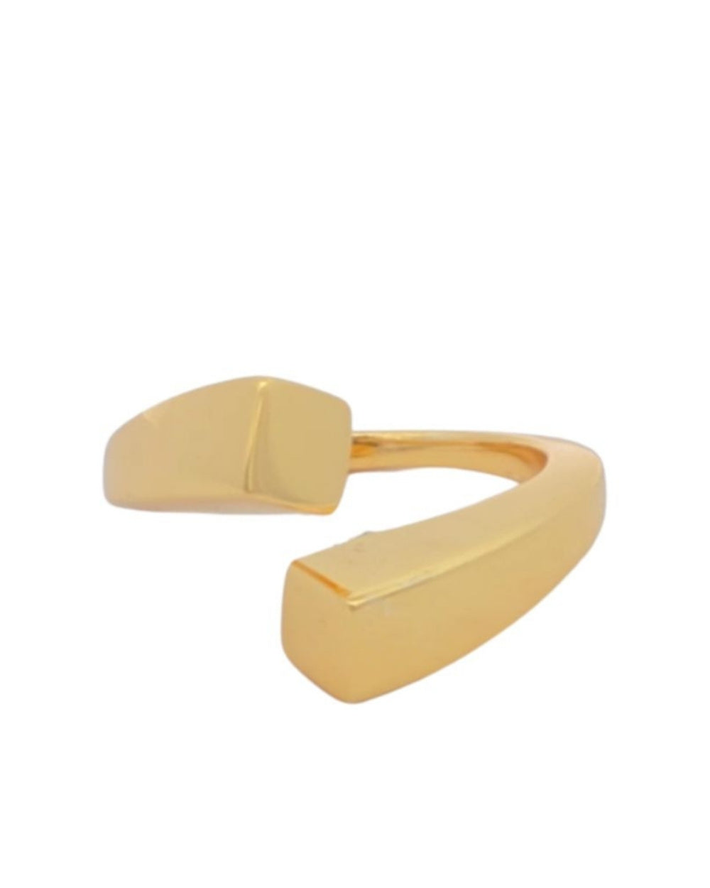 CREATIVE JEWELLERY STUDIO | Gold Plated Silver Edgy Ring by Glow ByM