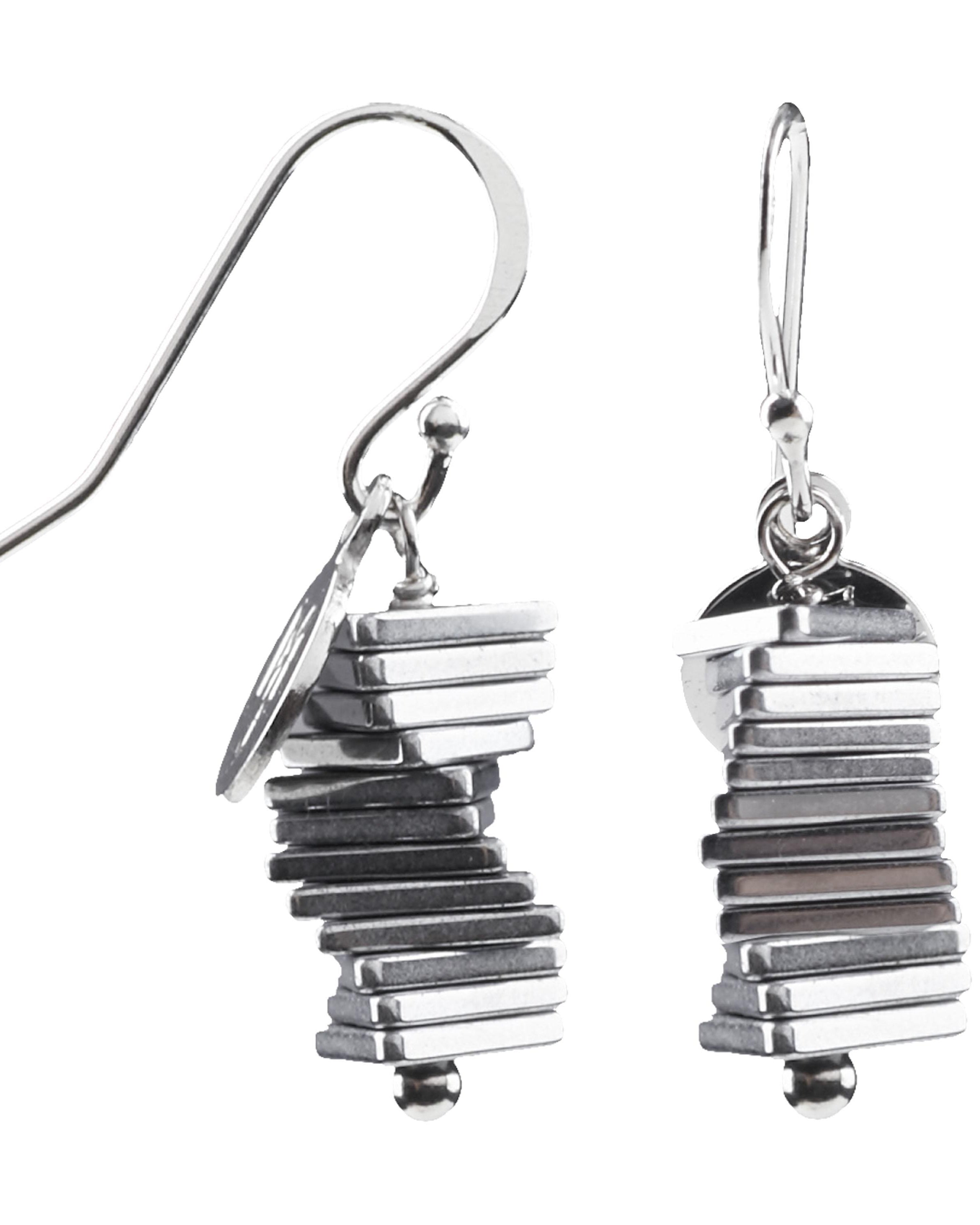 MARILYN TAN JEWELLERY | Electric Kinetic Hematite Hook Earrings