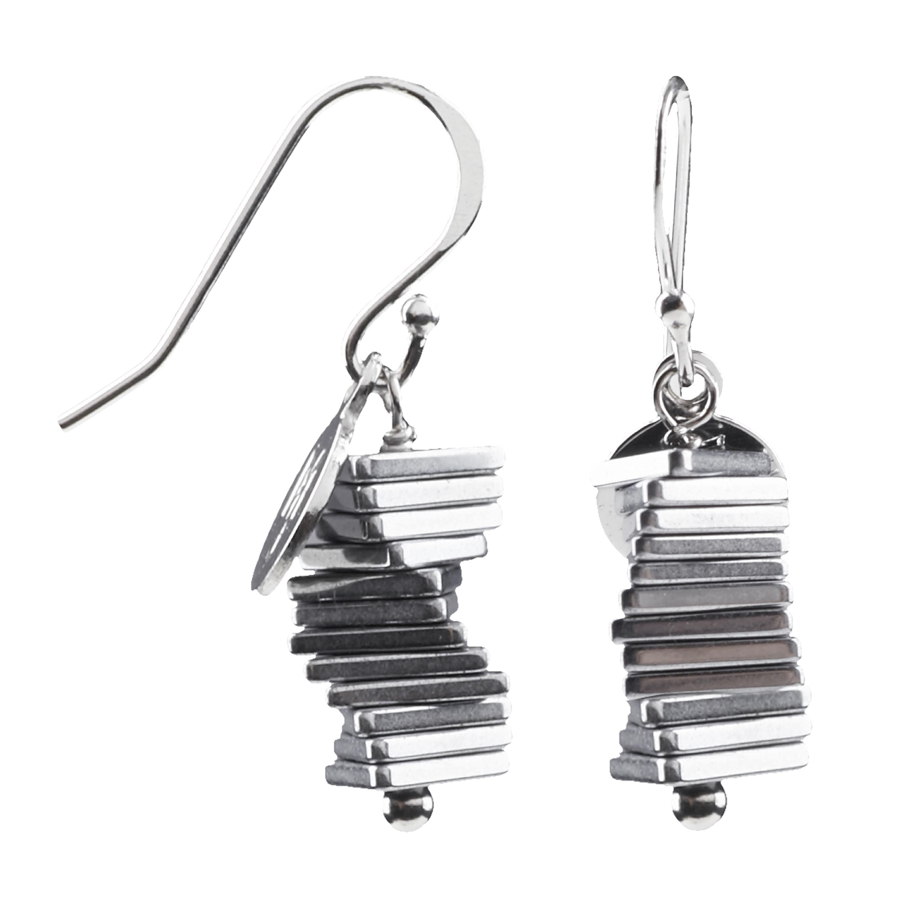 MARILYN TAN JEWELLERY | Electric Kinetic Hematite Hook Earrings