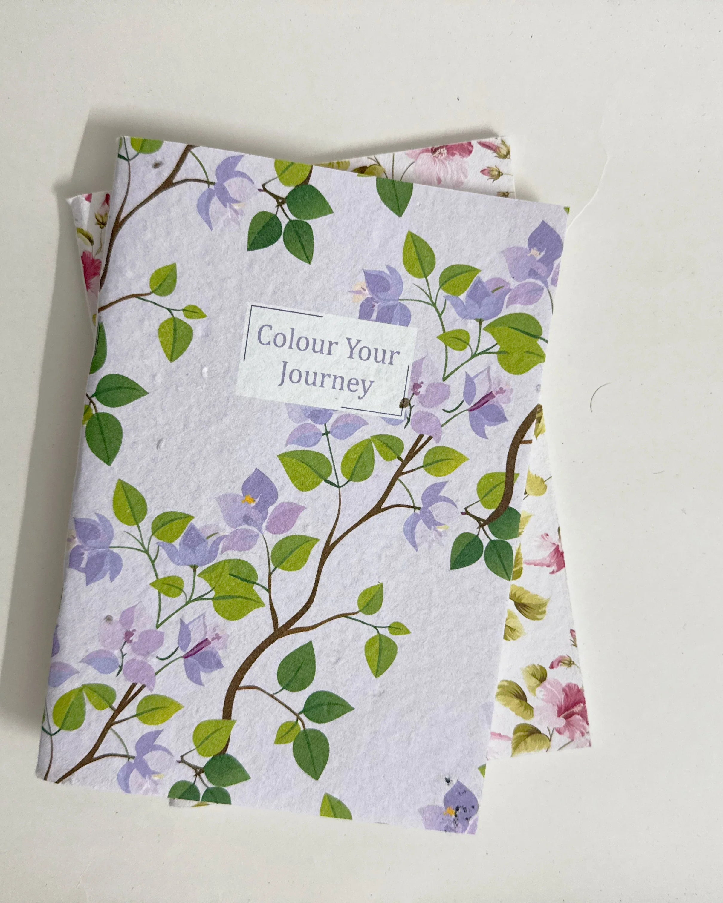 PURPLE AND PURE | Plantable Notebook Gift Set - Bouganvillea Blush