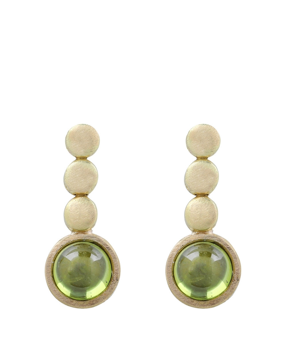 CREATIVE JEWELLERY STUDIO | 18k Gold "Prosperity Peridot" Earrings by Arcaza Riezelina