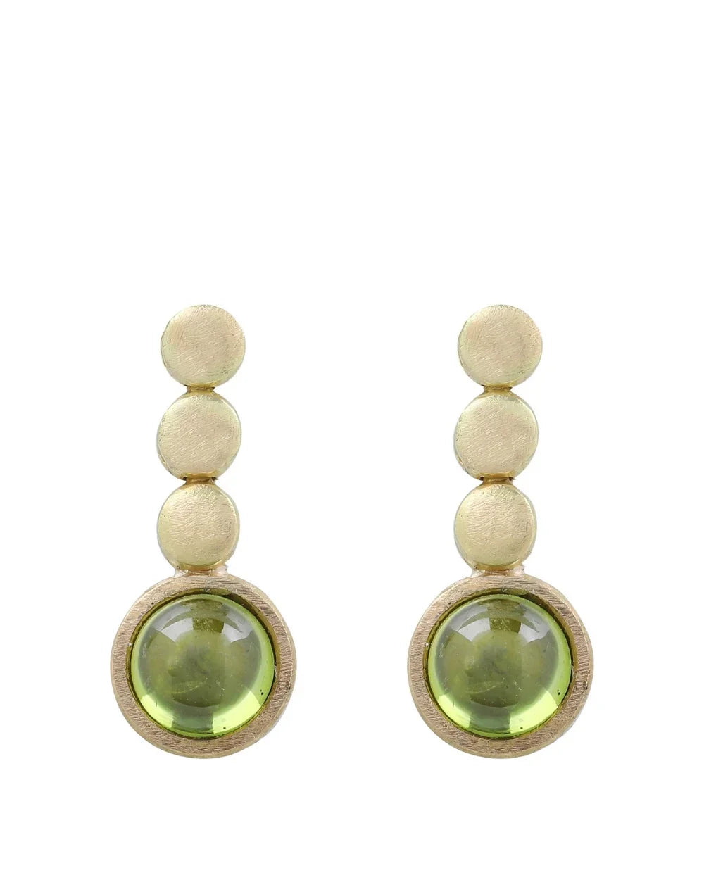 CREATIVE JEWELLERY STUDIO | 18k Gold "Prosperity Peridot" Earrings by Arcaza Riezelina