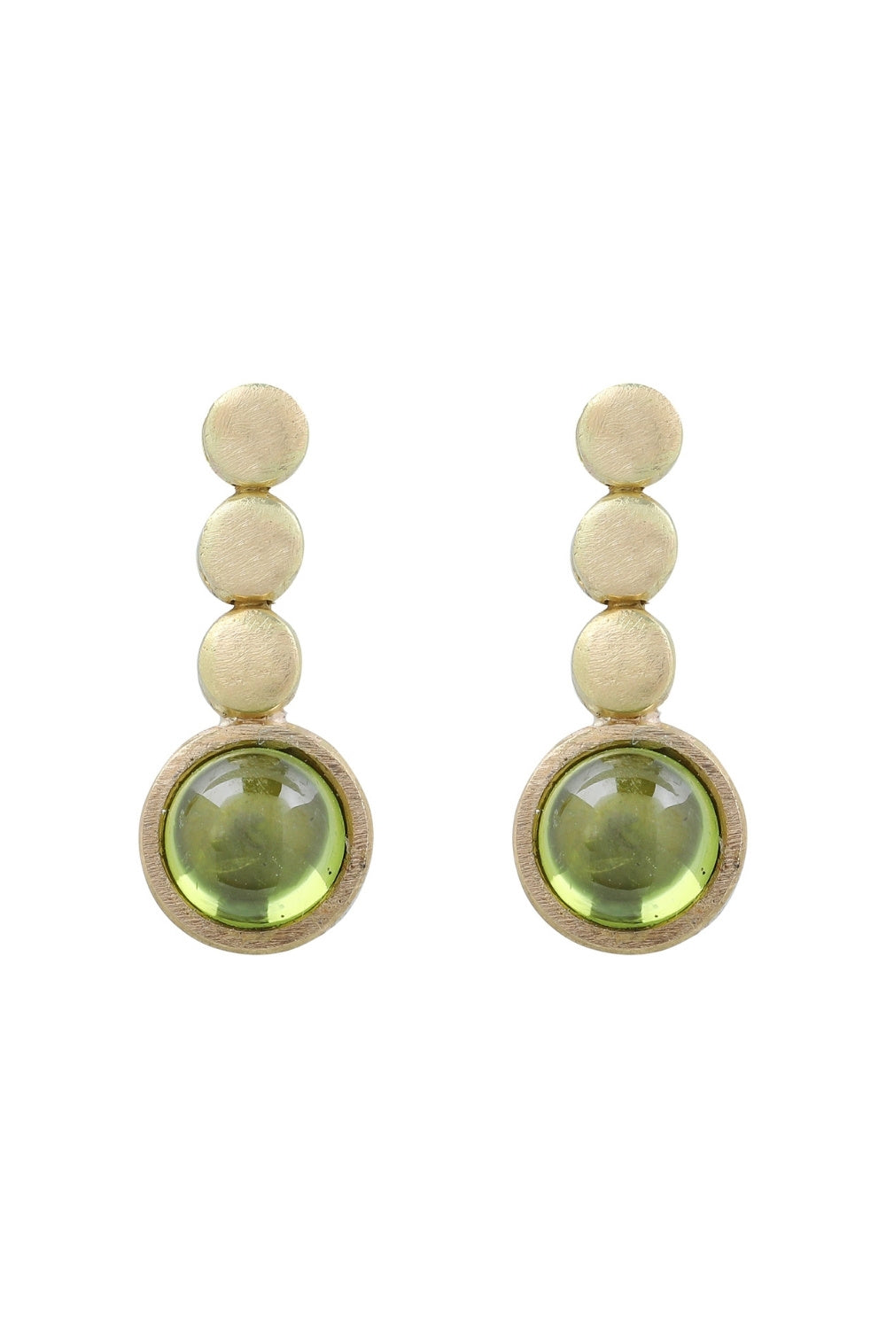CREATIVE JEWELLERY STUDIO | 18k Gold "Prosperity Peridot" Earrings by Arcaza Riezelina