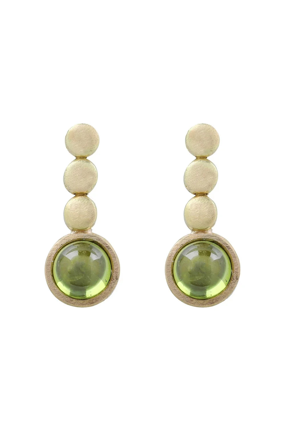 CREATIVE JEWELLERY STUDIO | 18k Gold "Prosperity Peridot" Earrings by Arcaza Riezelina