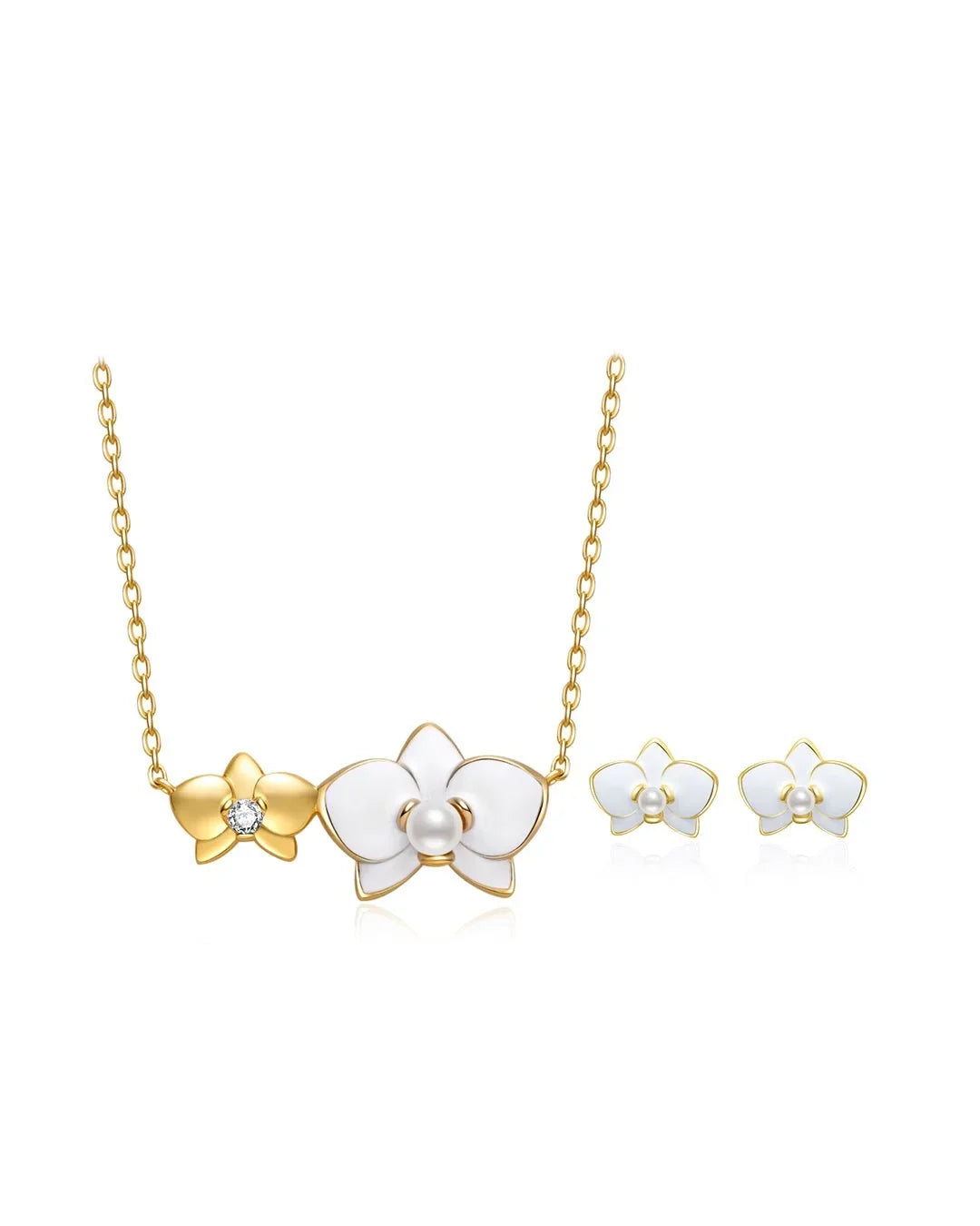 PEARLY LUSTRE | Top Grade Freshwater Pearl Set WS00121 | ORCHID