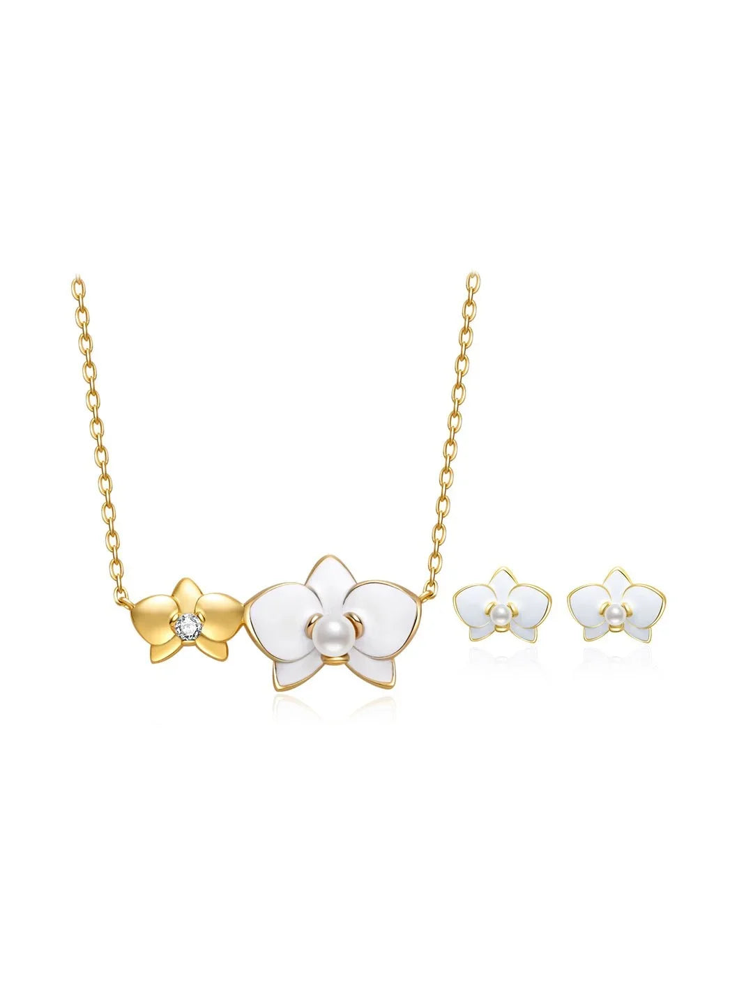 PEARLY LUSTRE | Top Grade Freshwater Pearl Set WS00121 | ORCHID