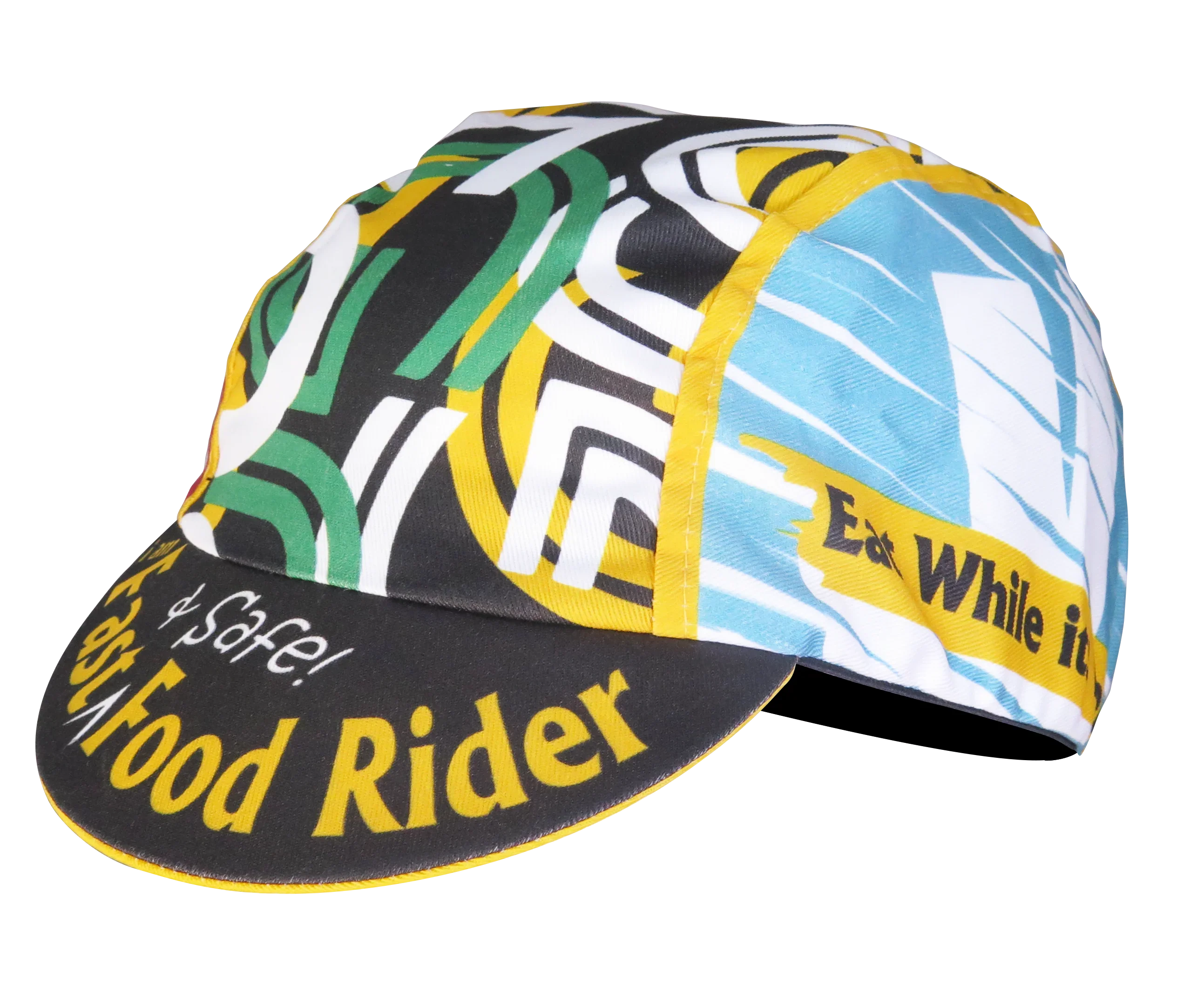 A DESIGN BY TAKACHYA | Cycling Cap - I Am Fast Food Rider (Color)