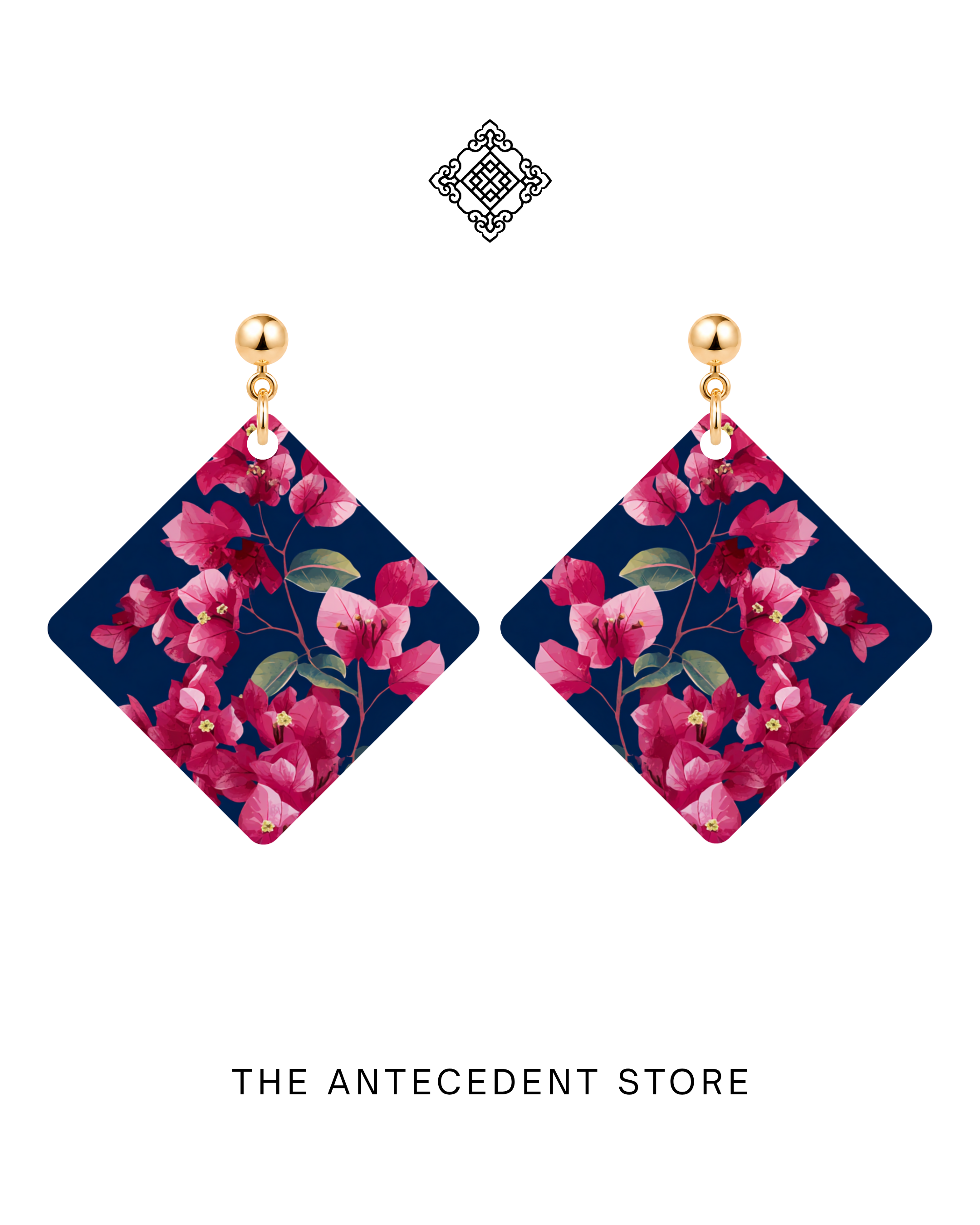 THE ANTECEDENT STORE | Bougainvillea Earrings In Blue