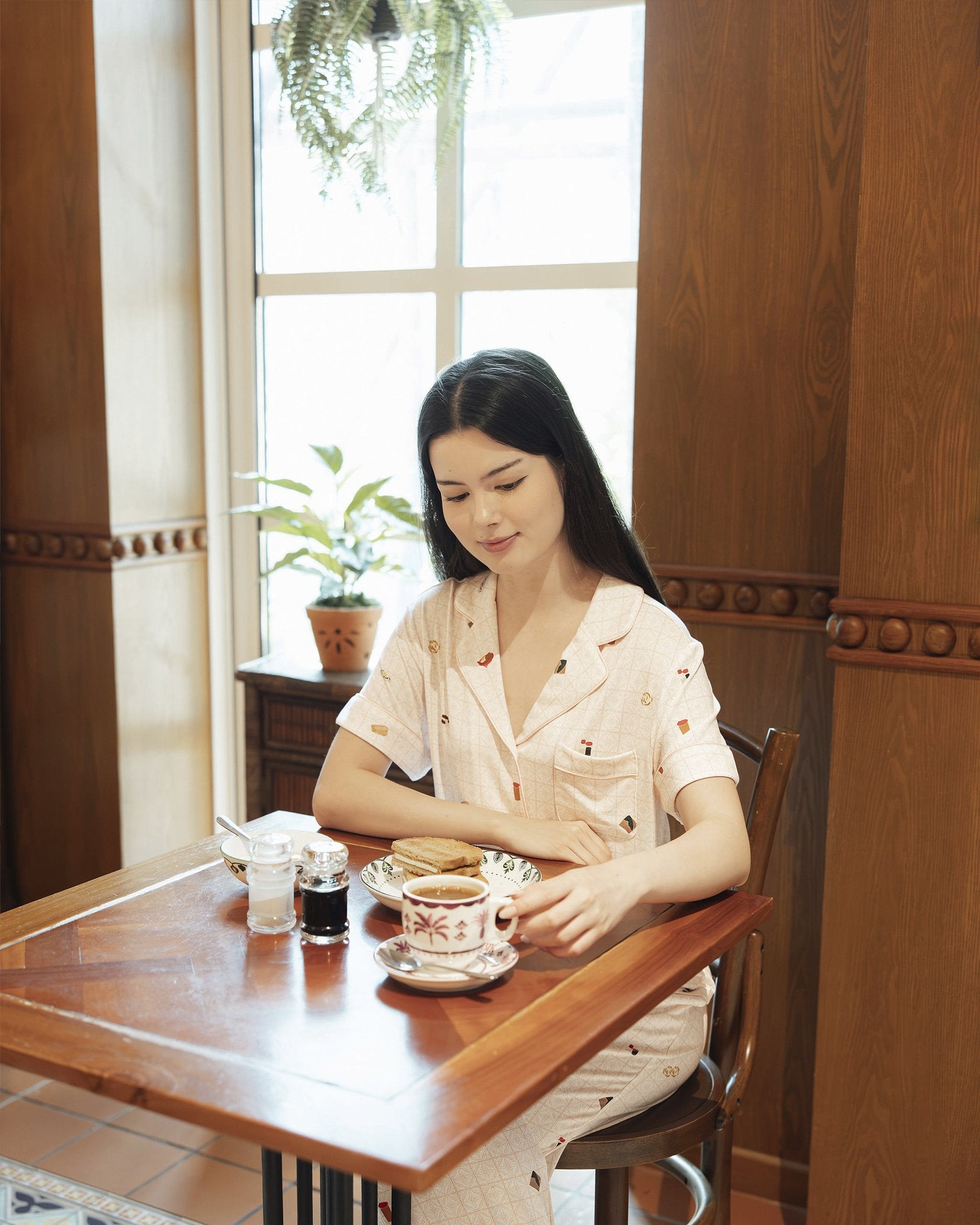SELENIGHTCO | Signature Pants Set | Kopitiam Blush
