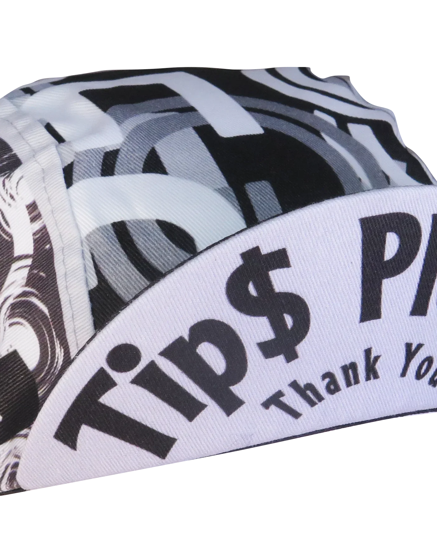 A DESIGN BY TAKACHYA | Cycling Cap - I Am Fast Food Rider (Greyscale)