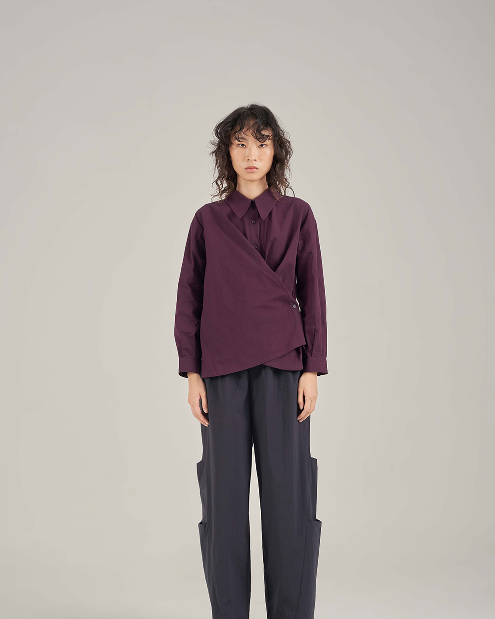 SABRINAGOH | Ira Wrap Shirt