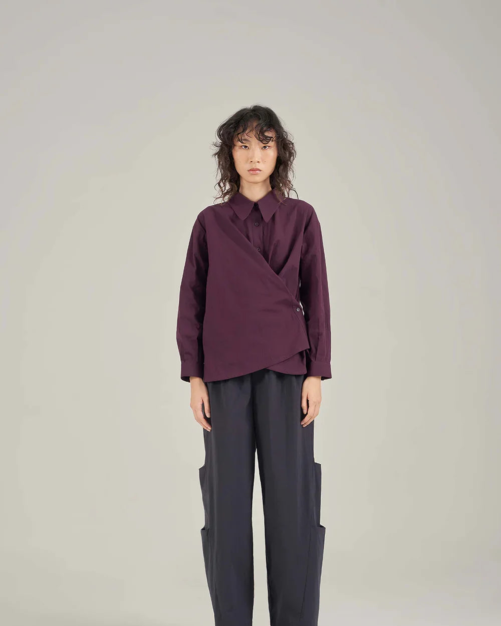 SABRINAGOH | Ira Wrap Shirt