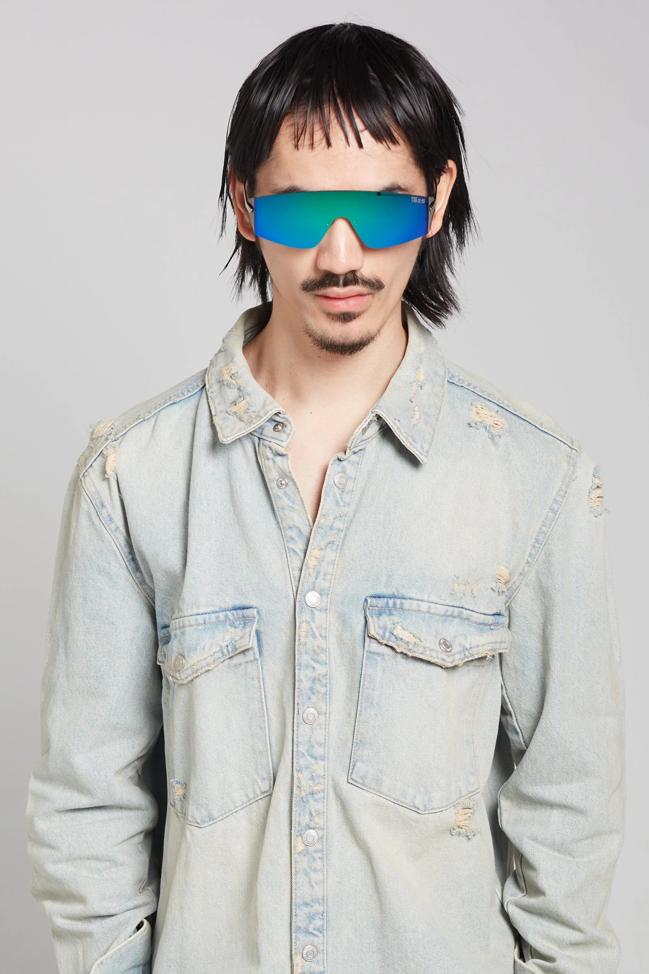 PROJECTWEAR | Eagan Sunglasses Silver/Green