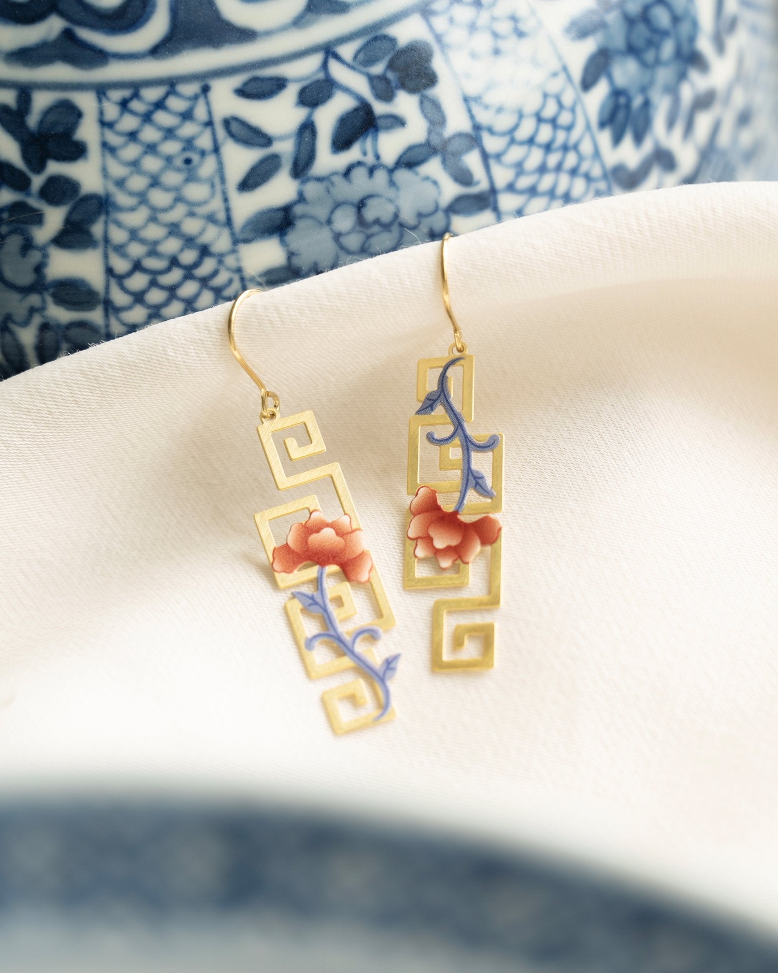 EMBRACE JEWELLERY | Peony Porcelain Earrings
