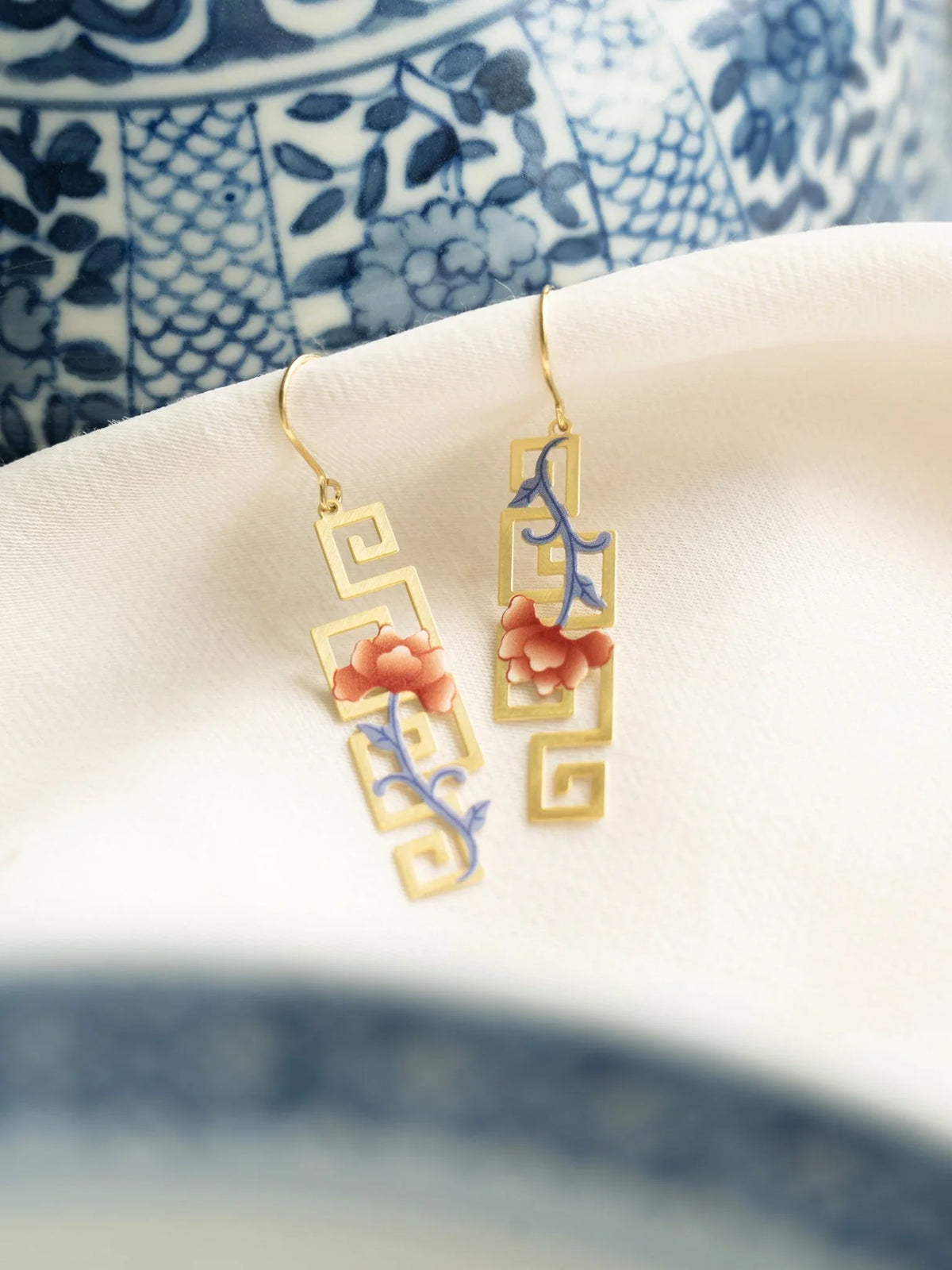 EMBRACE JEWELLERY | Peony Porcelain Earrings