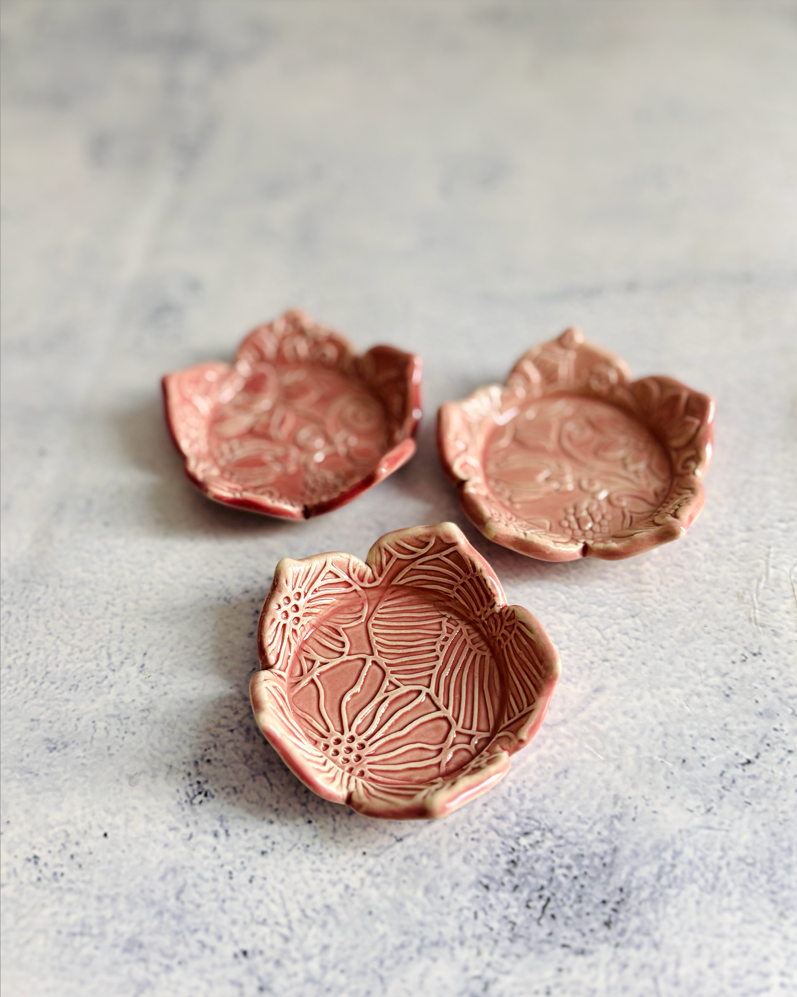 CERAMIC BY JAS | Handmade Ceramic Flower Tealight Holder S