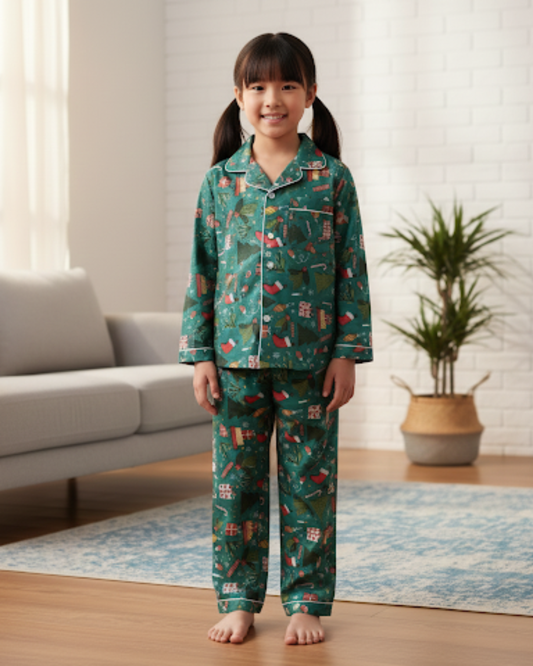 NIMBU | Holly Jolly Kids Unisex PJs in Cotton
