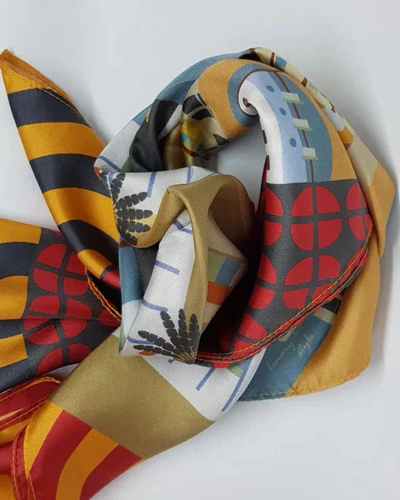 BINARY STYLE | Tiong Bahru Silk Scarf