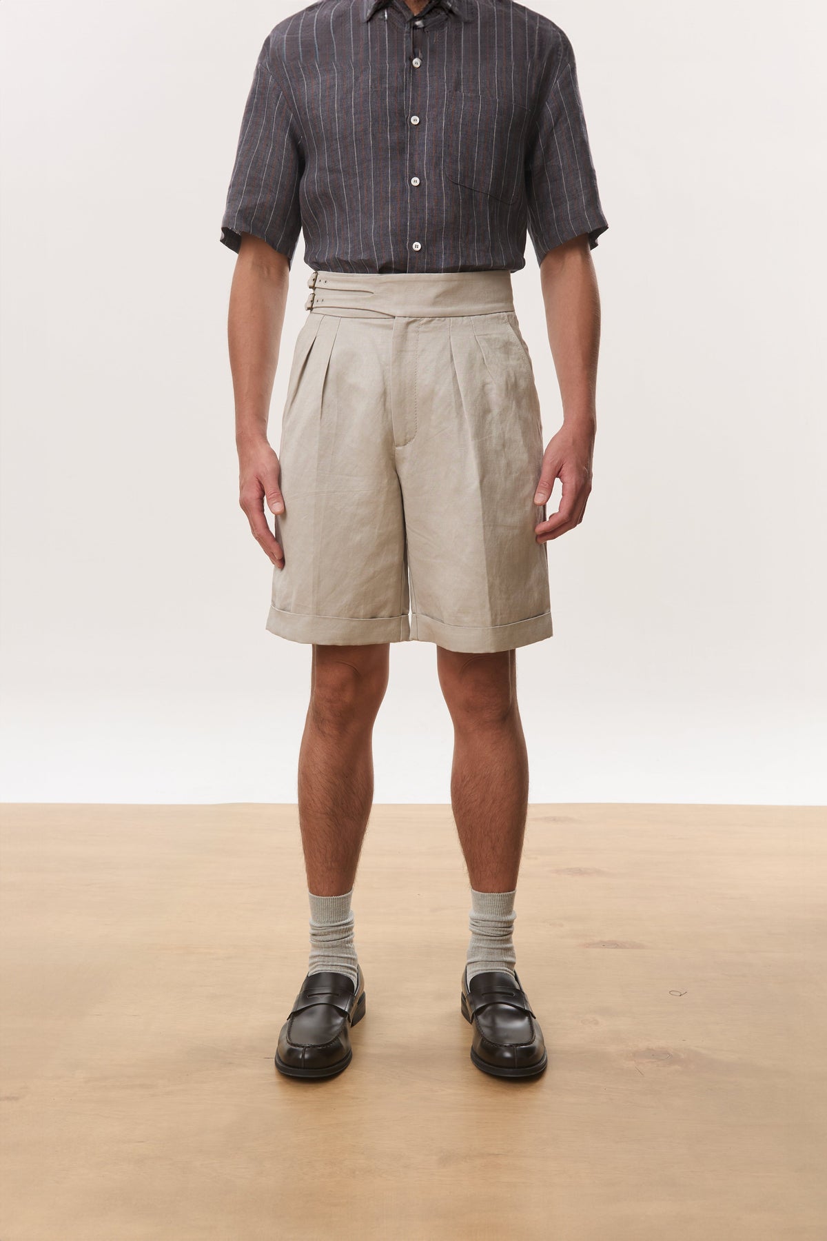 HOUSE OF HOUSE OF ANON PTE. LTD. | Aren Double Buckle Tailored Shorts
