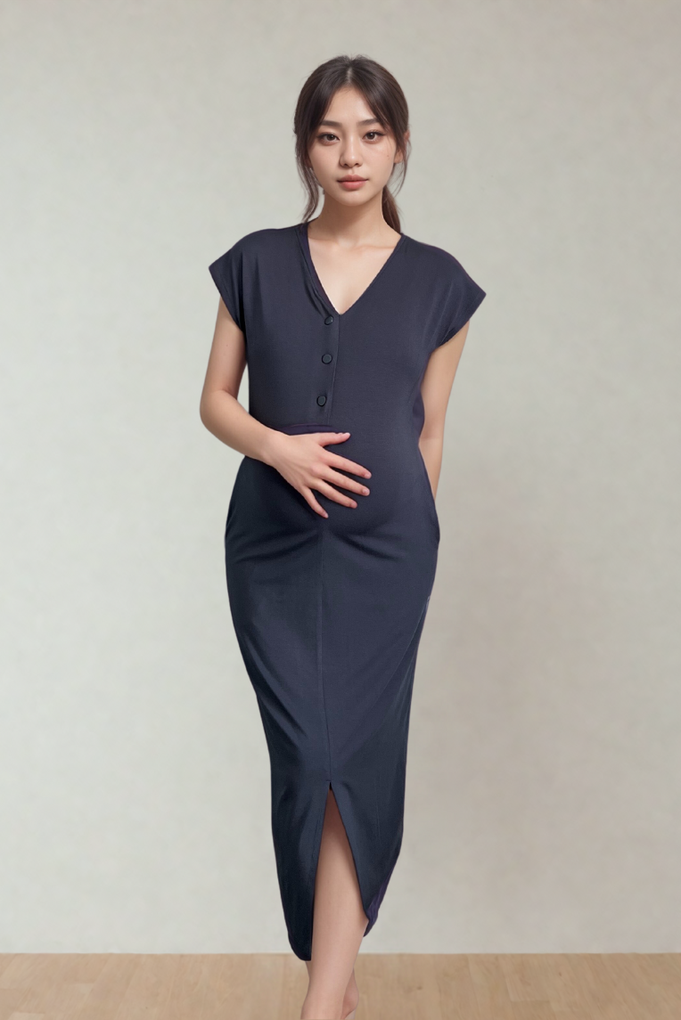 OLIVE BASICS | Ruth Reversible T-shirt Dress