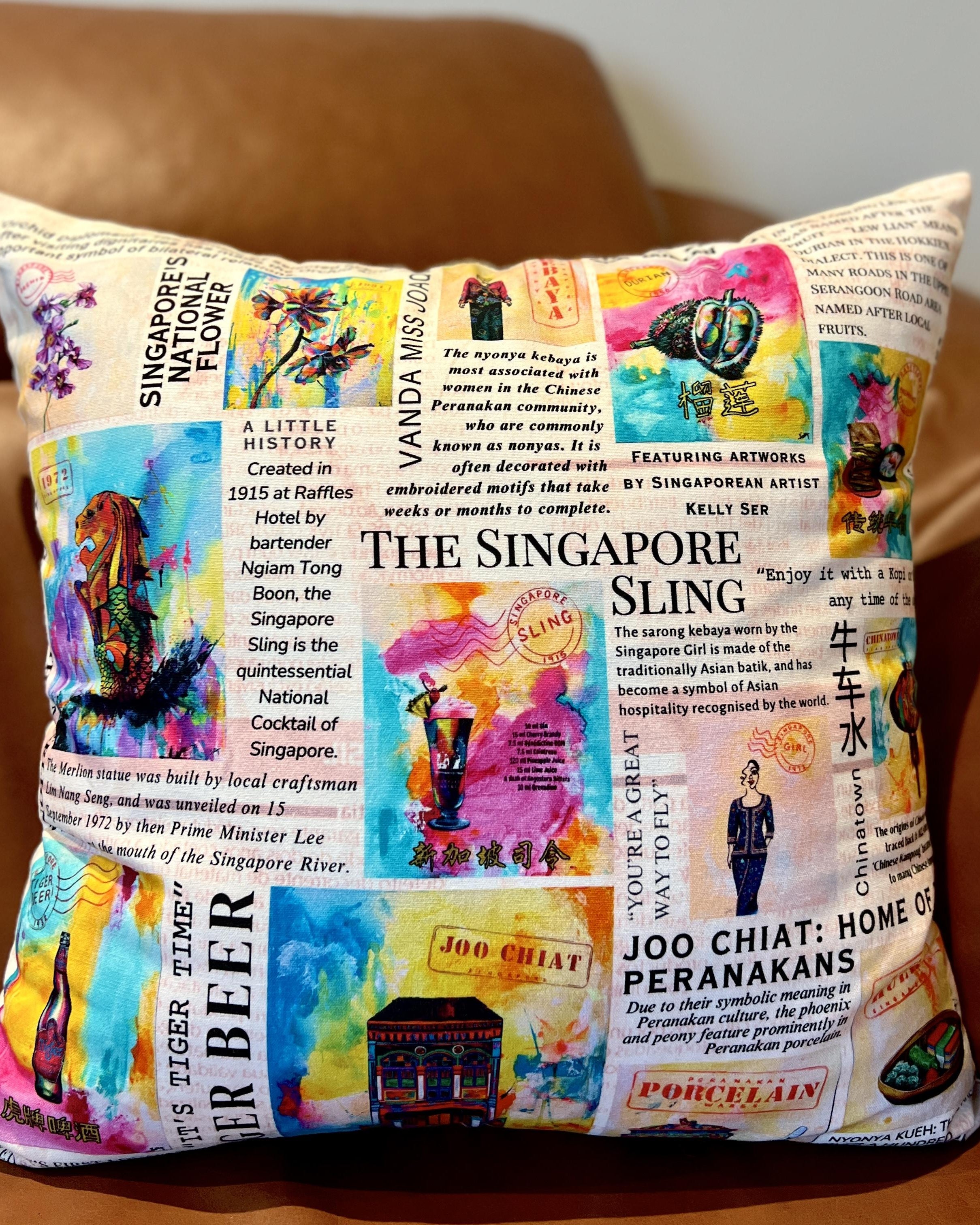 KELLY SER ATELIER | Singapore Story: Cushion cover