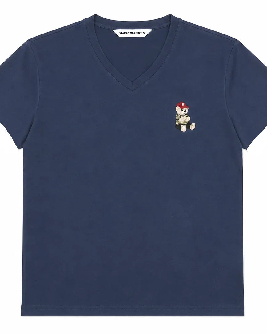 SPARROW GREEN | VIN V-Neck Tee