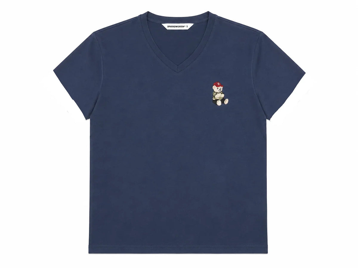 SPARROW GREEN | VIN V-Neck Tee