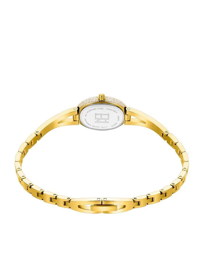 BLACK BY BLUE BRAVE | THCN Nยท I Mini Green Sunray Dial Gold Jewelry Watch