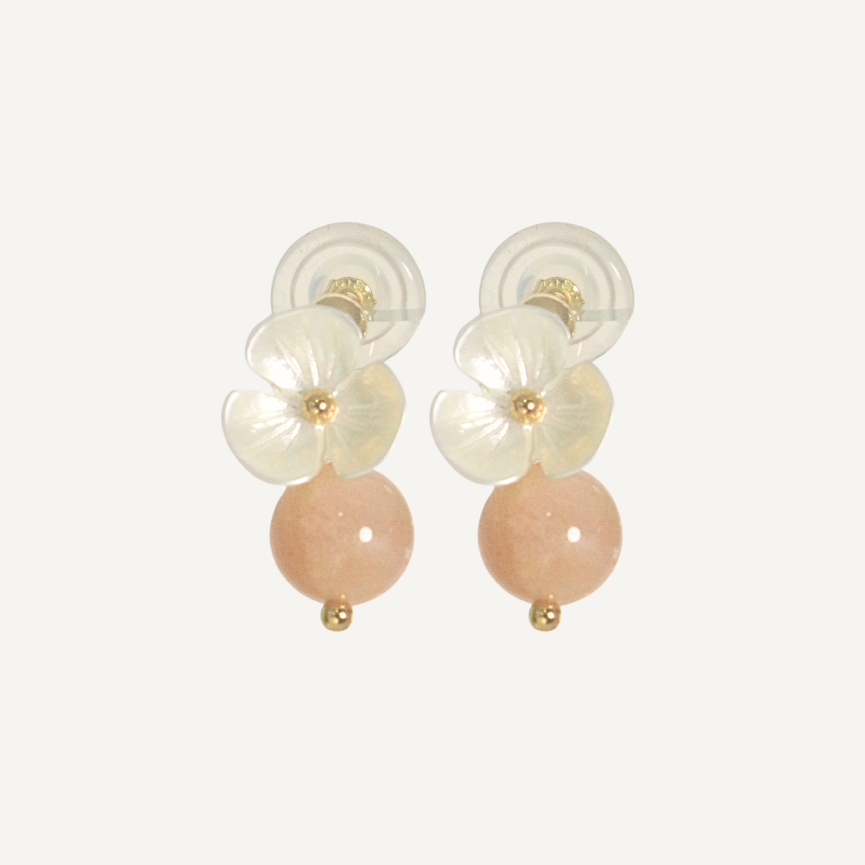 THE ANTECEDANT STORE | E - Floral Series Sunstone Earrings